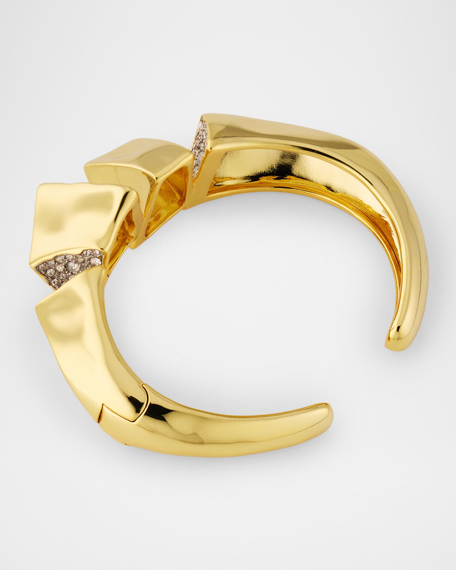 Alexis Bittar Solanales Crystal Peak Hinge Cuff Bracelet | Neiman