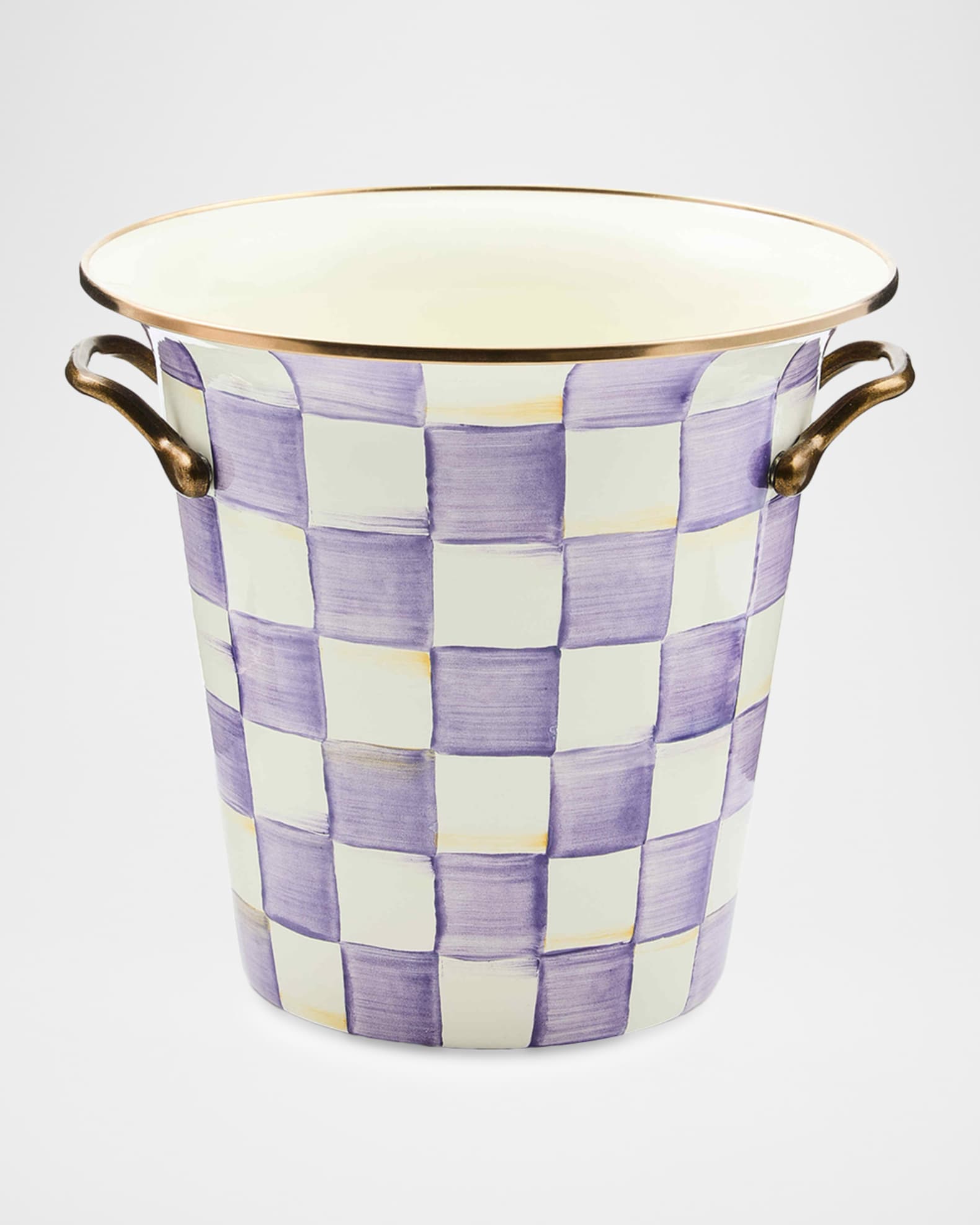MacKenzie-Childs Violet Check Wine Cooler | Neiman Marcus
