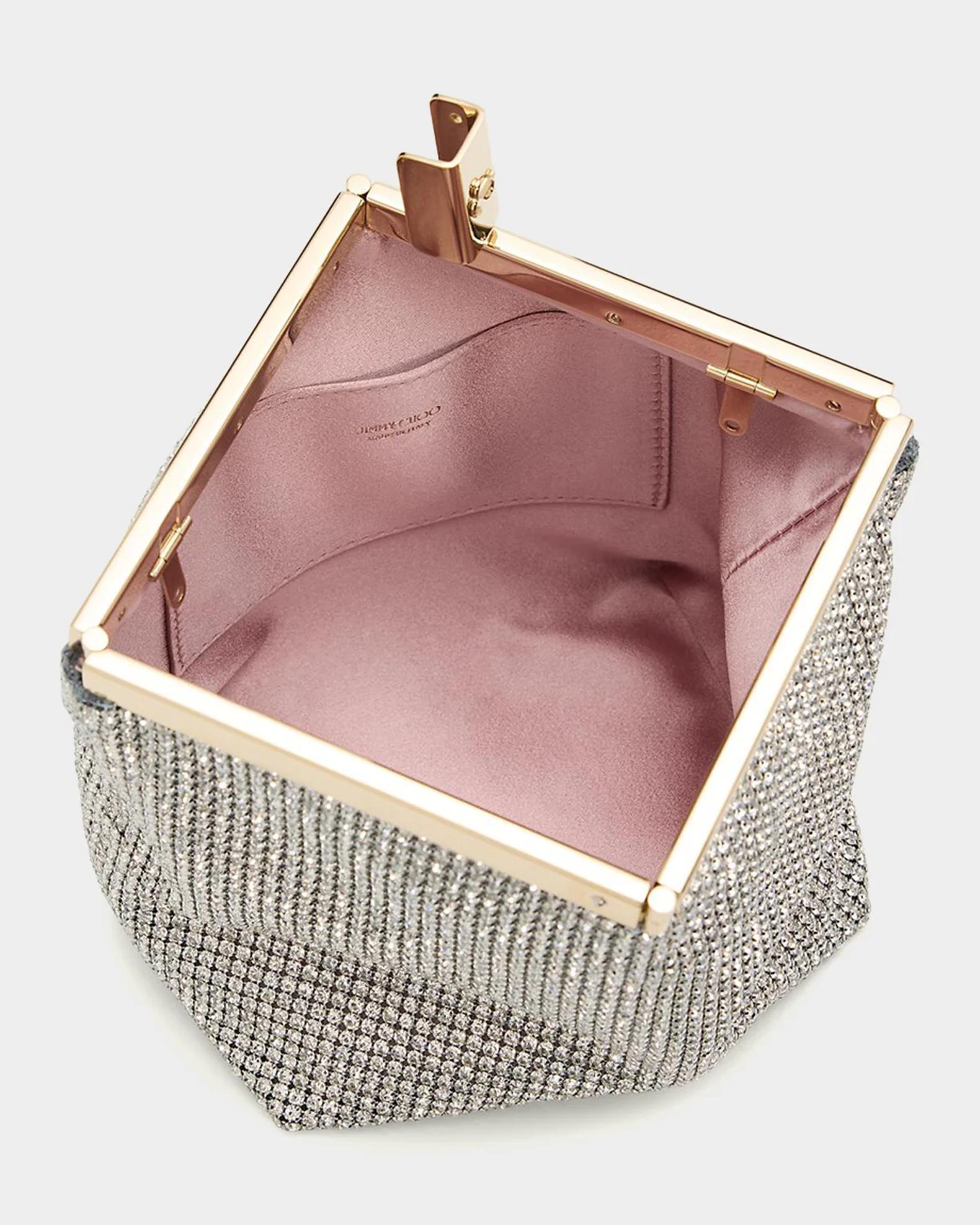Jimmy Choo Ganache Crystal Mesh Clutch Bag | Neiman Marcus