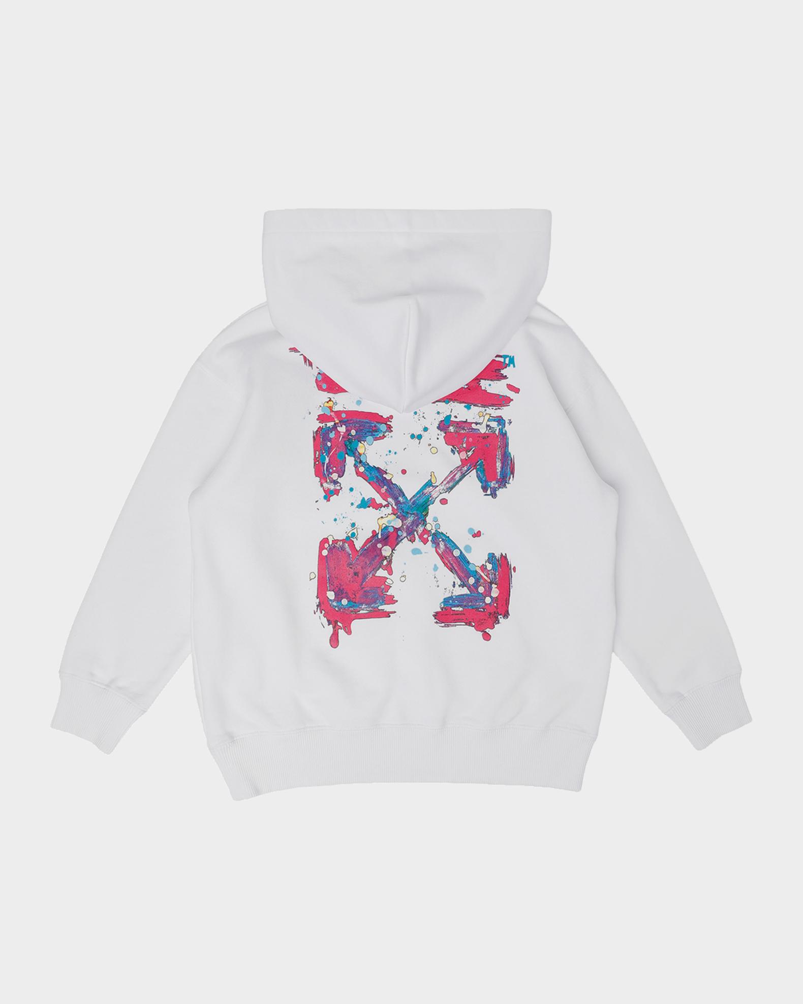 Off-White Girl's Arrow Splat Logo Hoodie, Size 4-12 | Neiman Marcus