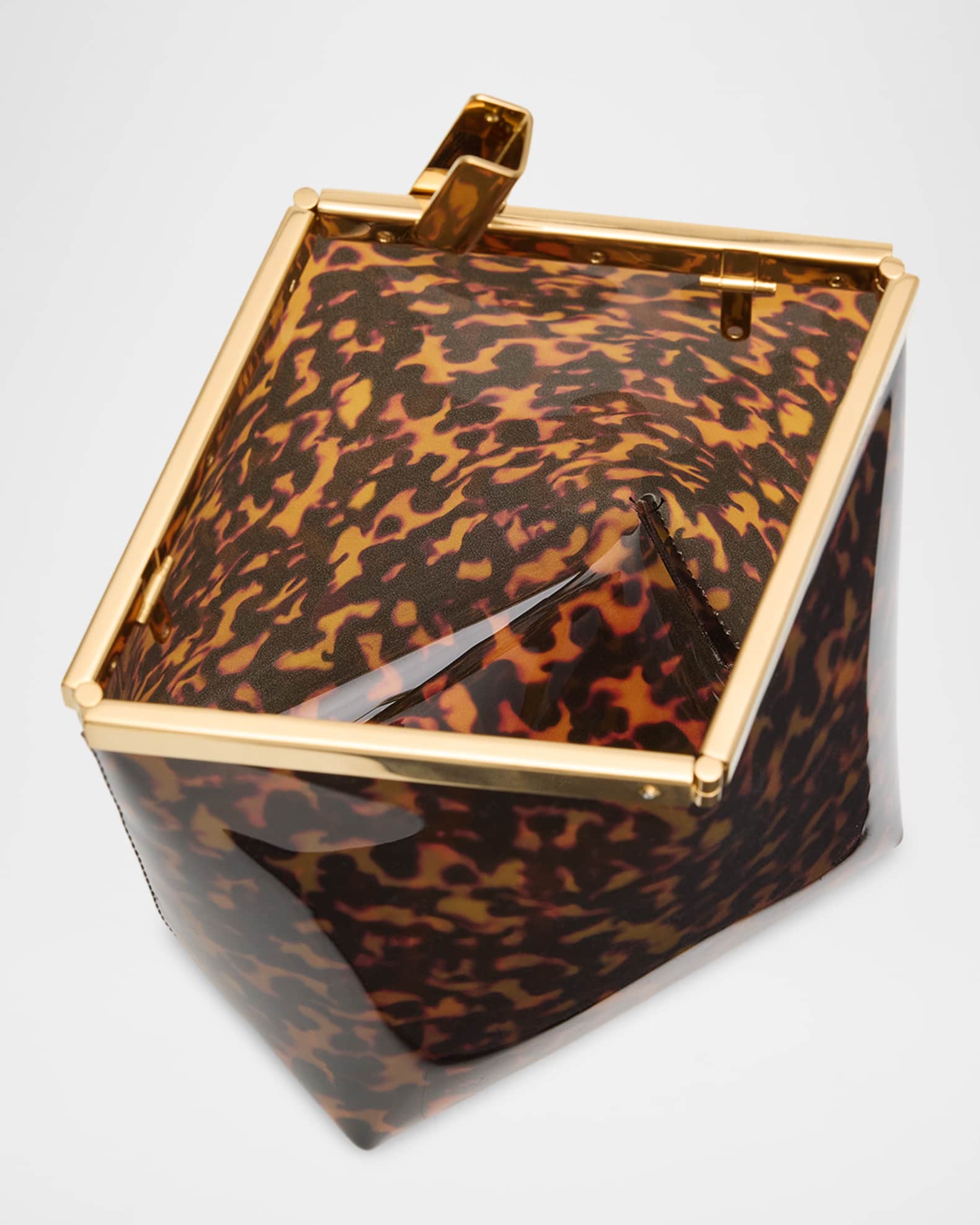 JIMMY CHOO 2way ギャラ付 スパンコール クラッチバッグ Jimmy Choo Ganache Transparent Tortoiseshell Clutch Bag | Neiman