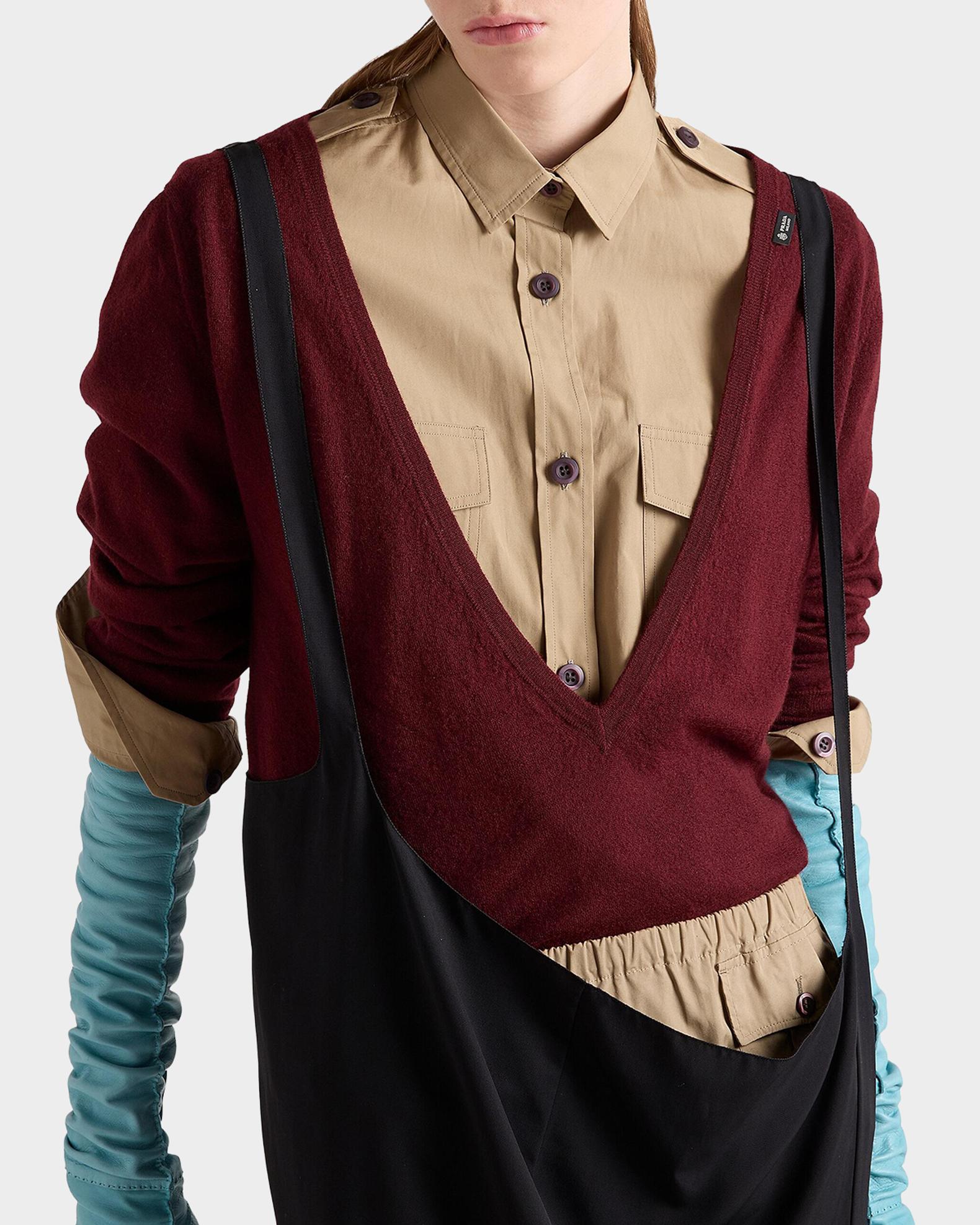 Prada Plunging V-Neck Cashmere Sweater | Neiman Marcus