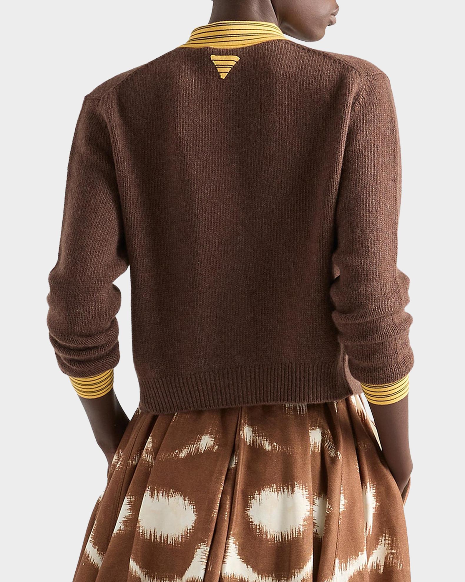 Prada Cashmere Collared Cardigan | Neiman Marcus
