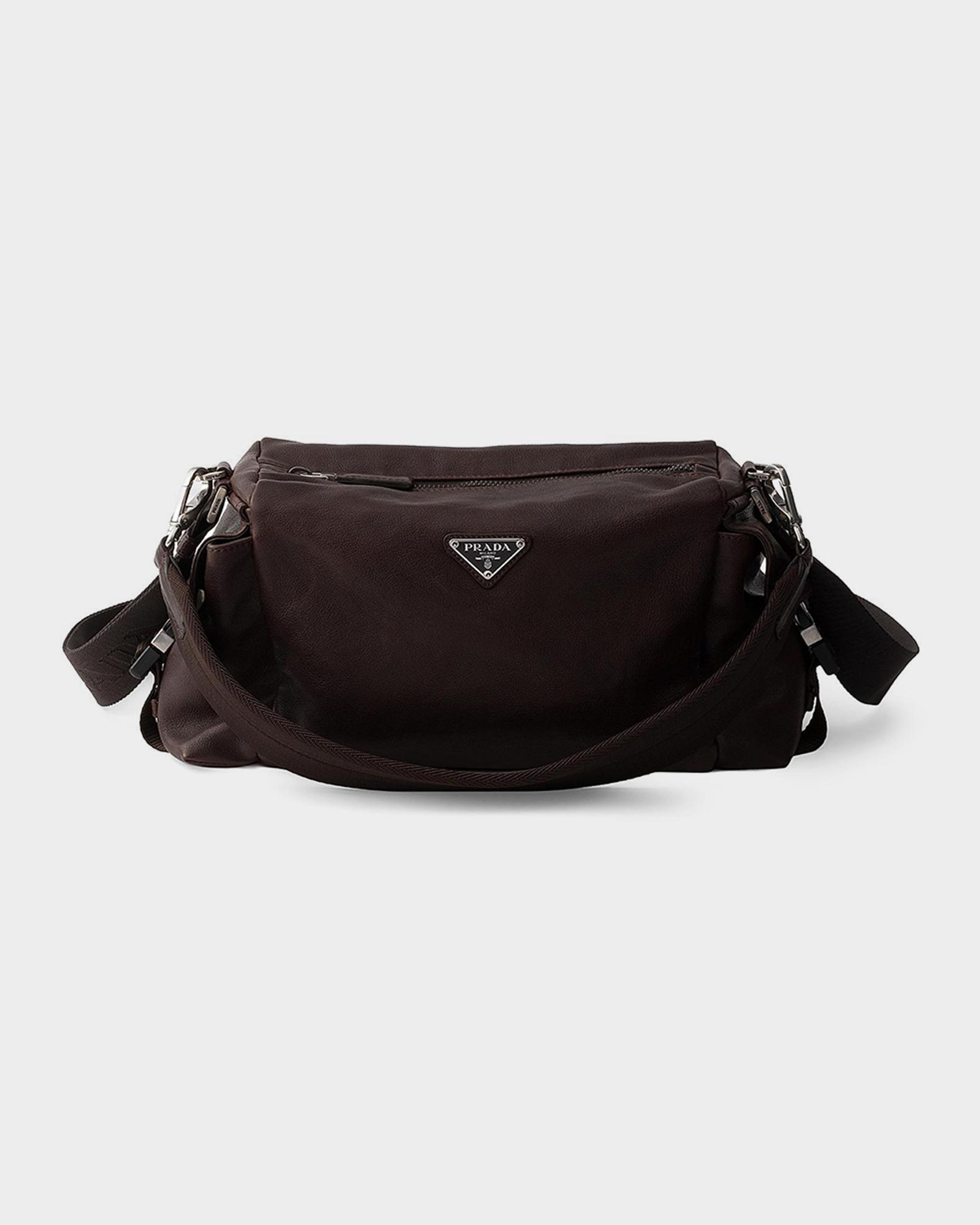 Prada Explore Leather Shoulder Bag | Neiman Marcus