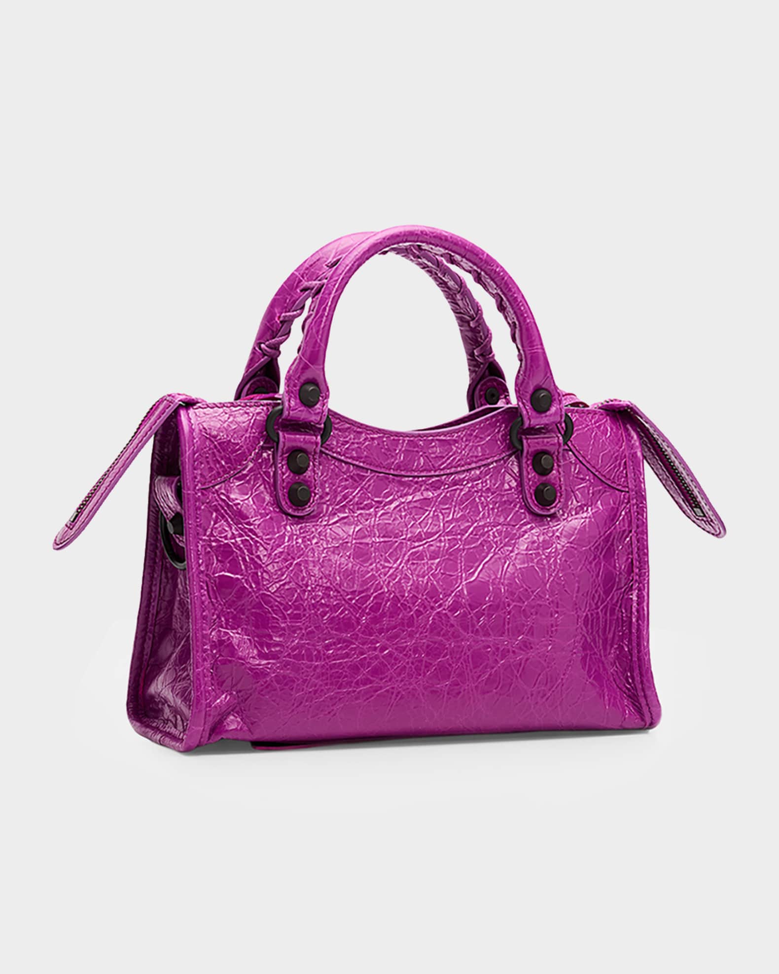 Balenciaga Le City Mini Leather Top-Handle Bag | Neiman Marcus