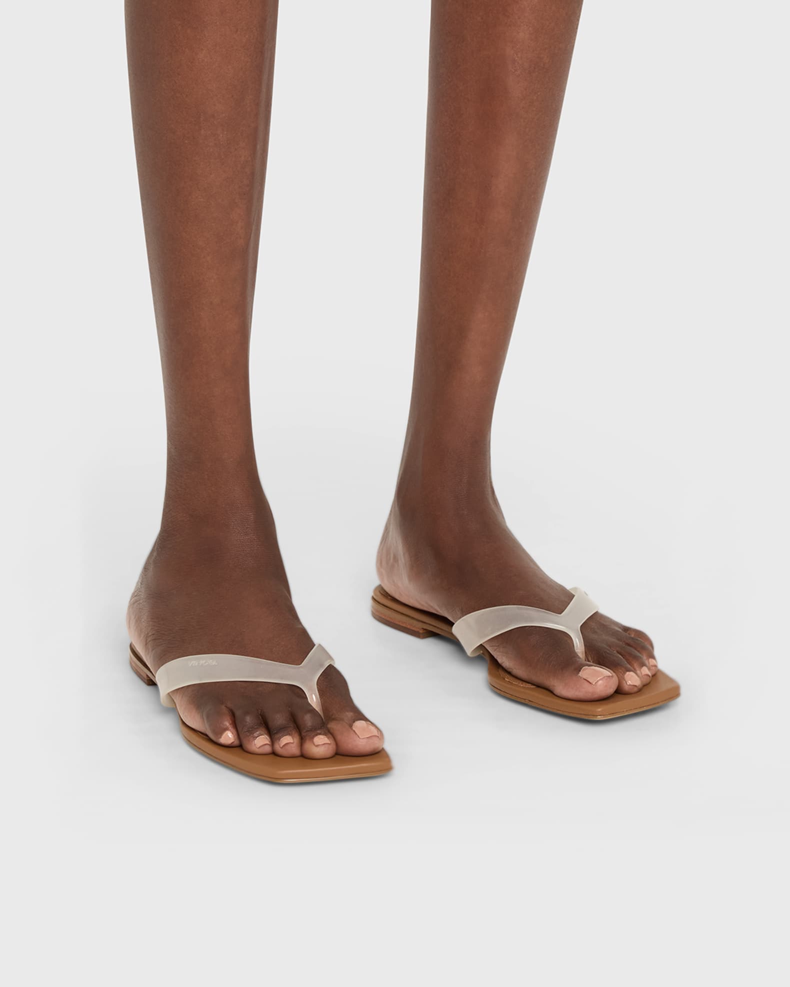 Vince San Juan Jelly Flat Thong Sandals | Neiman Marcus