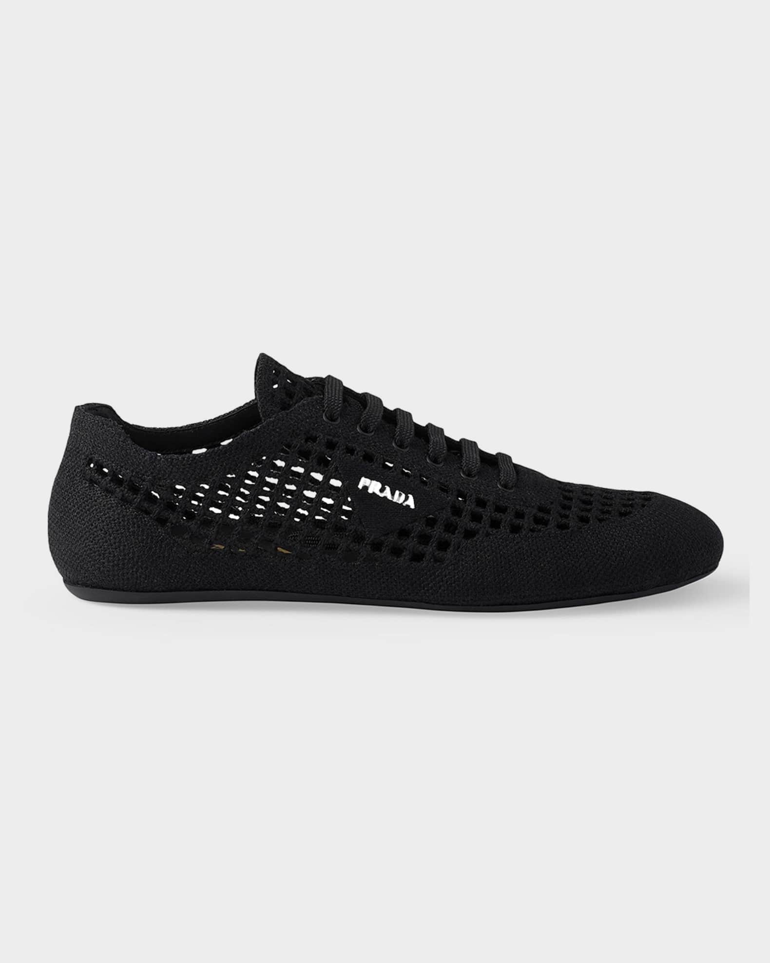 PRADA 12aw rubber sole shoes brown×black Prada Toblach High-Top Sneakers | Saks Fifth Avenue