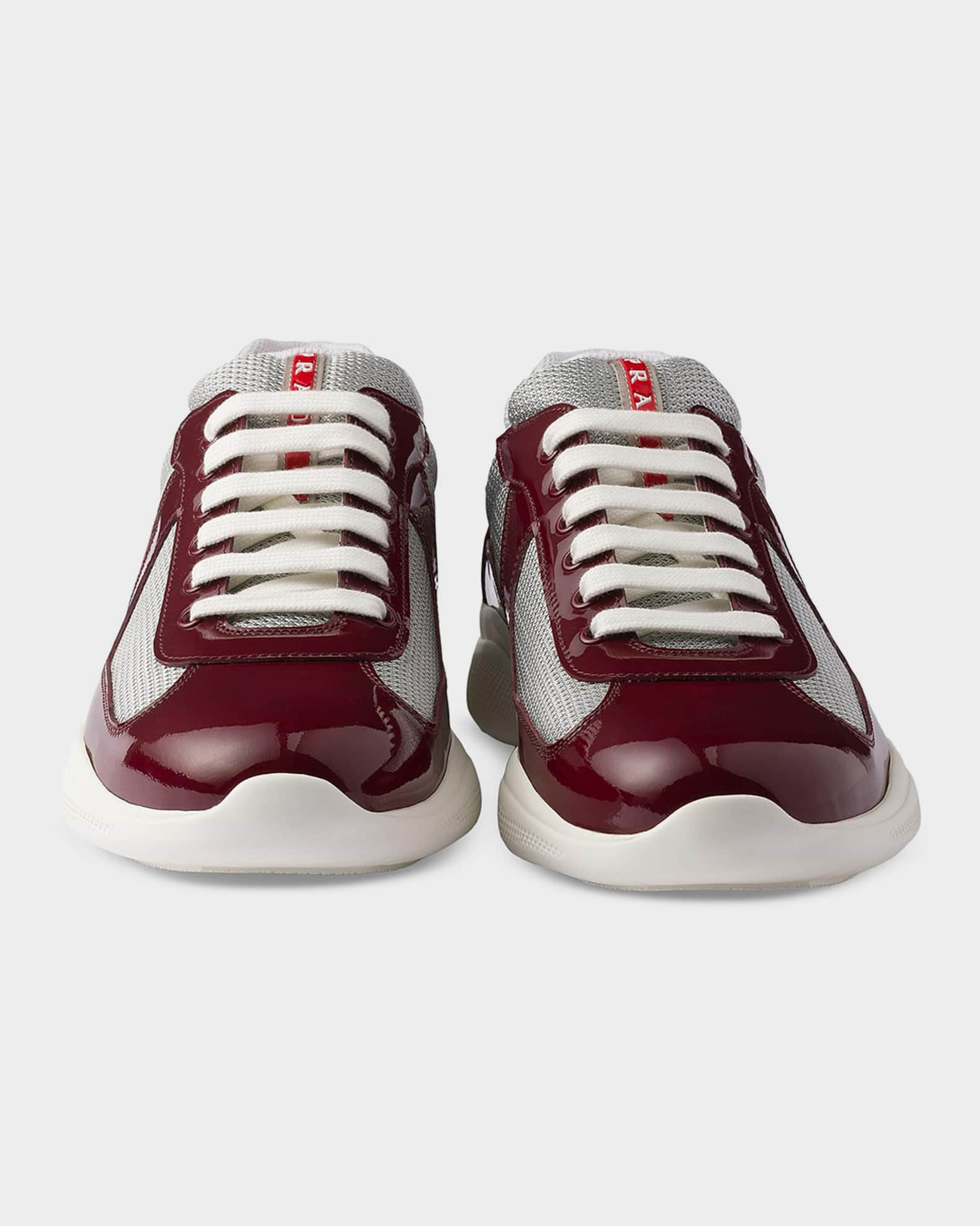 Men's Prada America's Cup Patent Leather & Technical Fabric