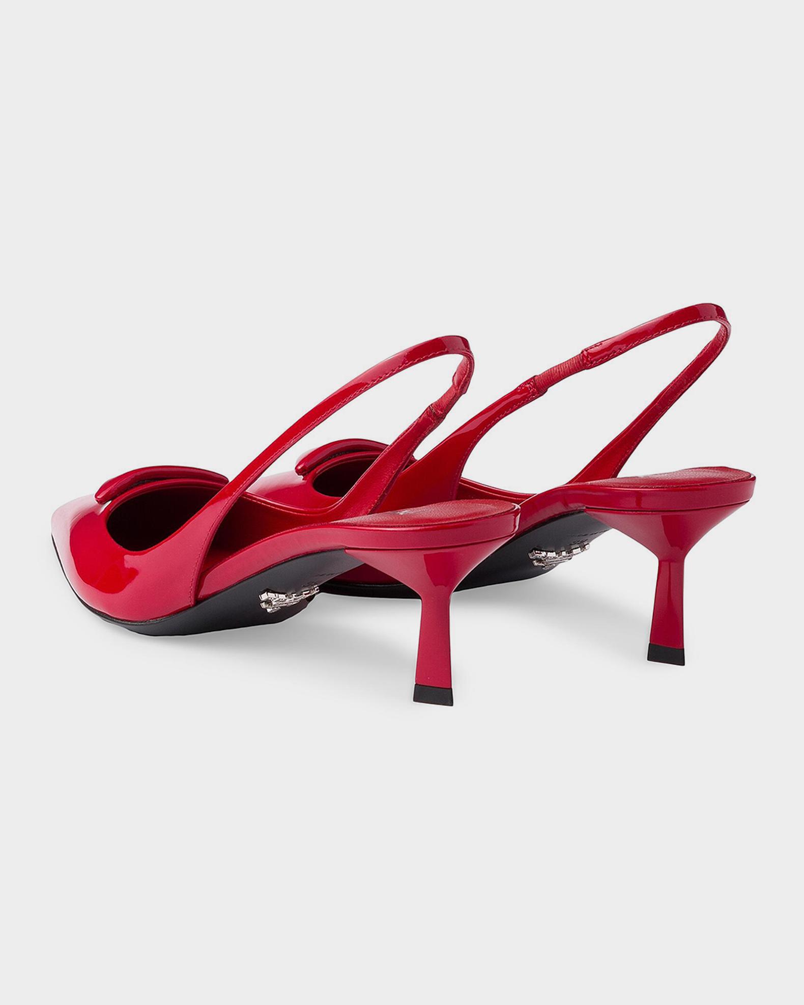 Prada 55mm Patent Leather Slingback Pumps | Neiman Marcus