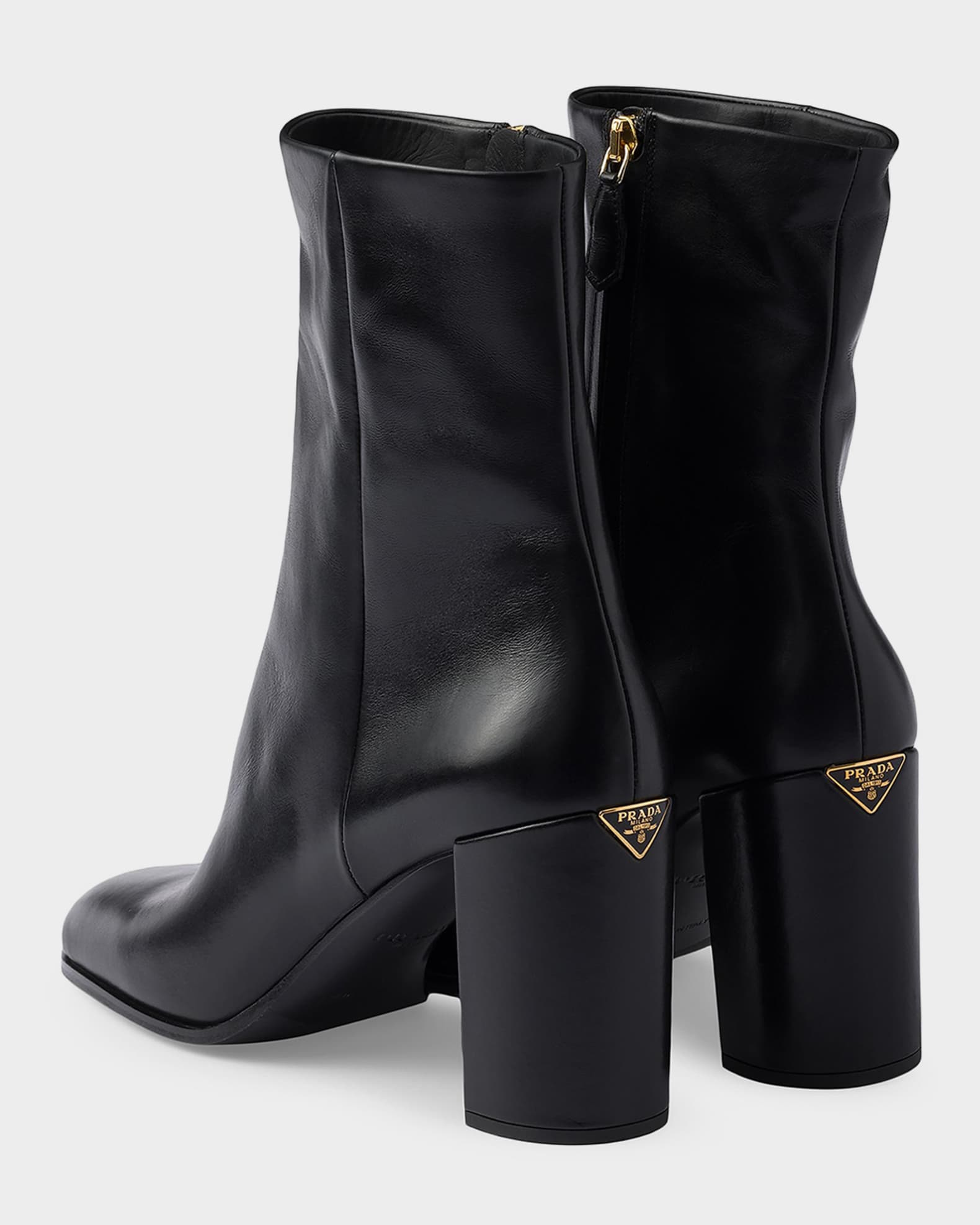 Prada Leather Ankle Boots | Neiman Marcus