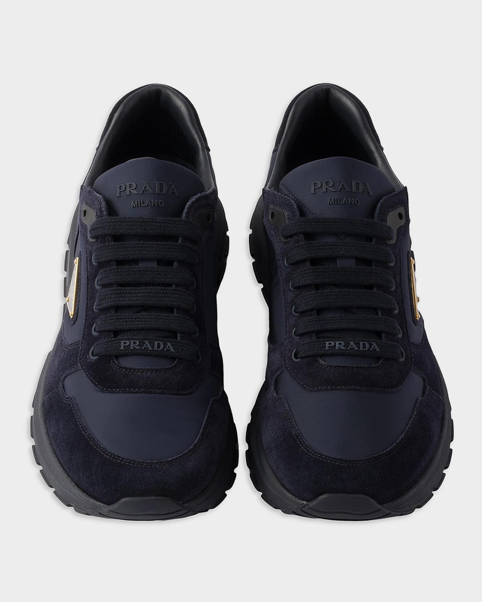 Prada Men's Prax 2.0 Re-Nylon & Suede Low-Top Sneakers | Neiman Marcus