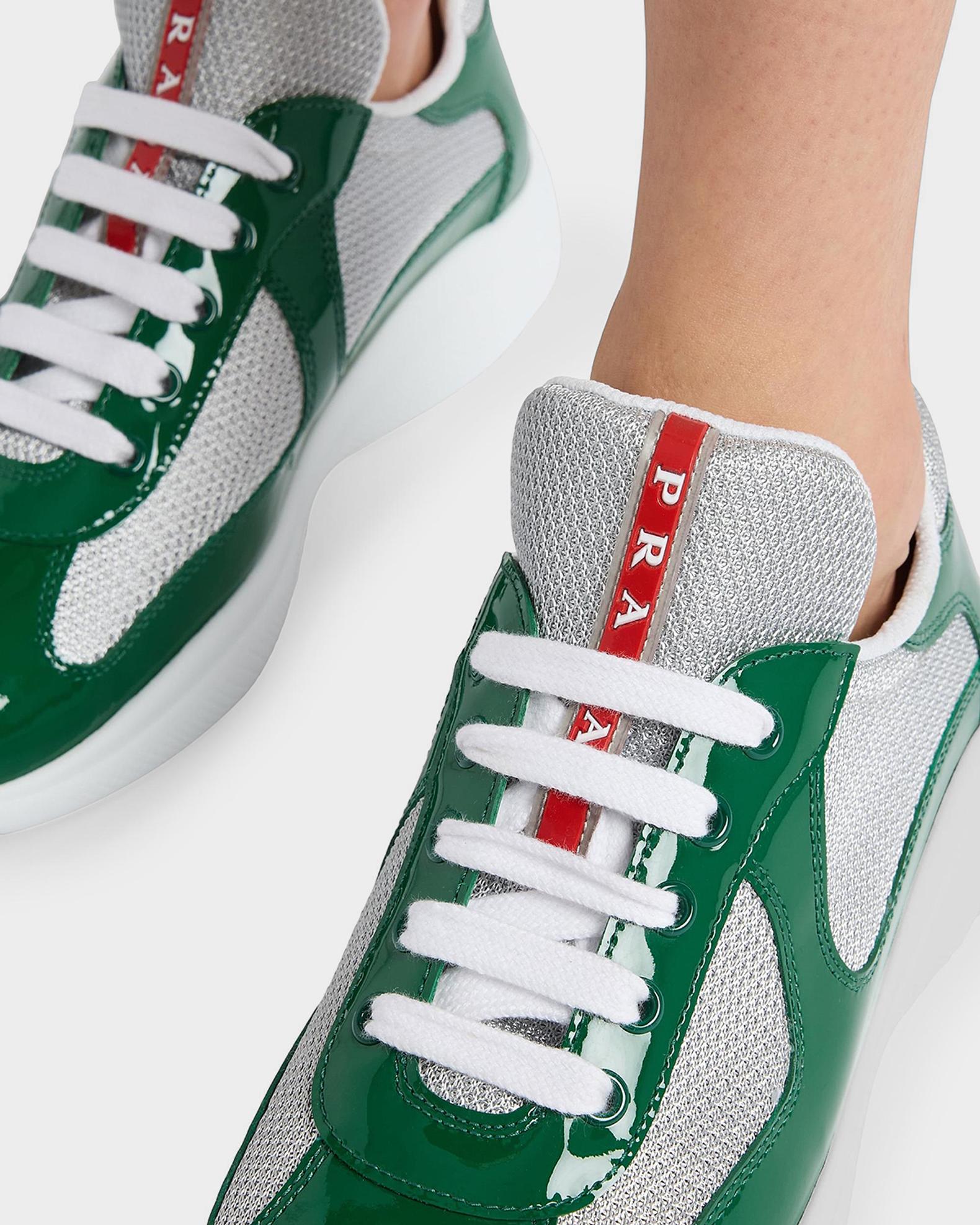 PRADA バレーシューズ　美品 Prada America's Cup Patent Leather & Technical Fabric Sneakers