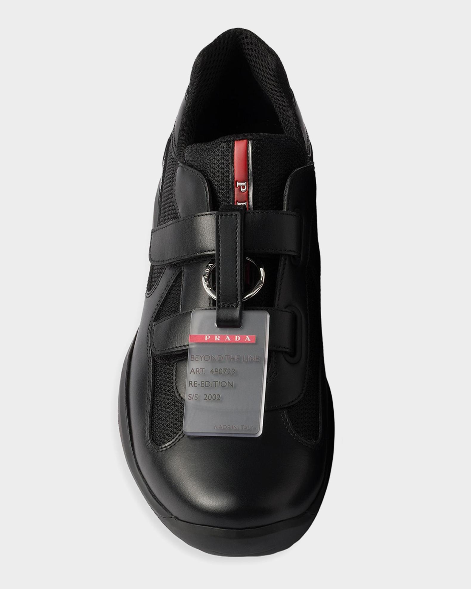 Prada Men's America's Cup Original Patent Leather & Technical