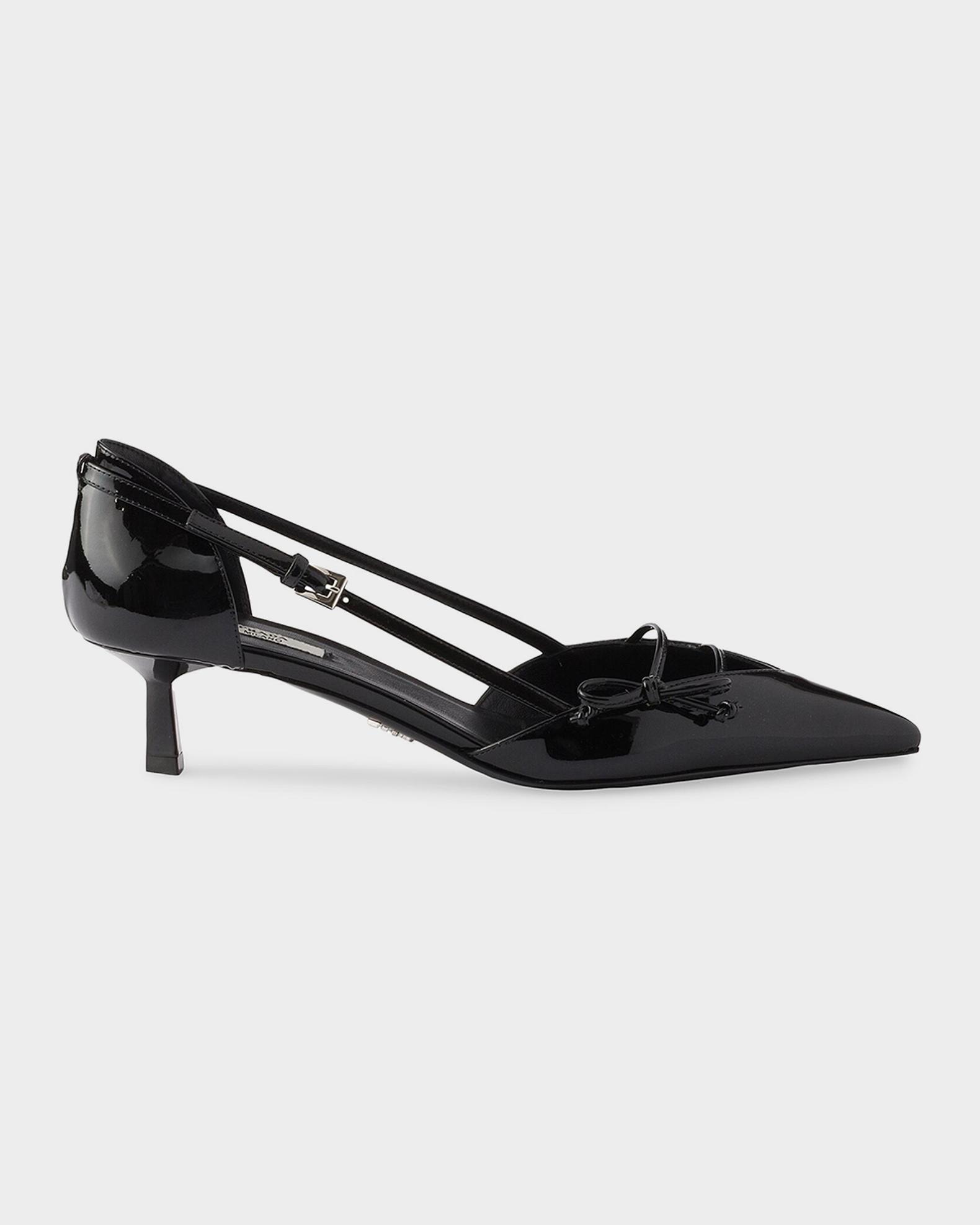 Prada Open Side Patent Leather Pumps | Neiman Marcus
