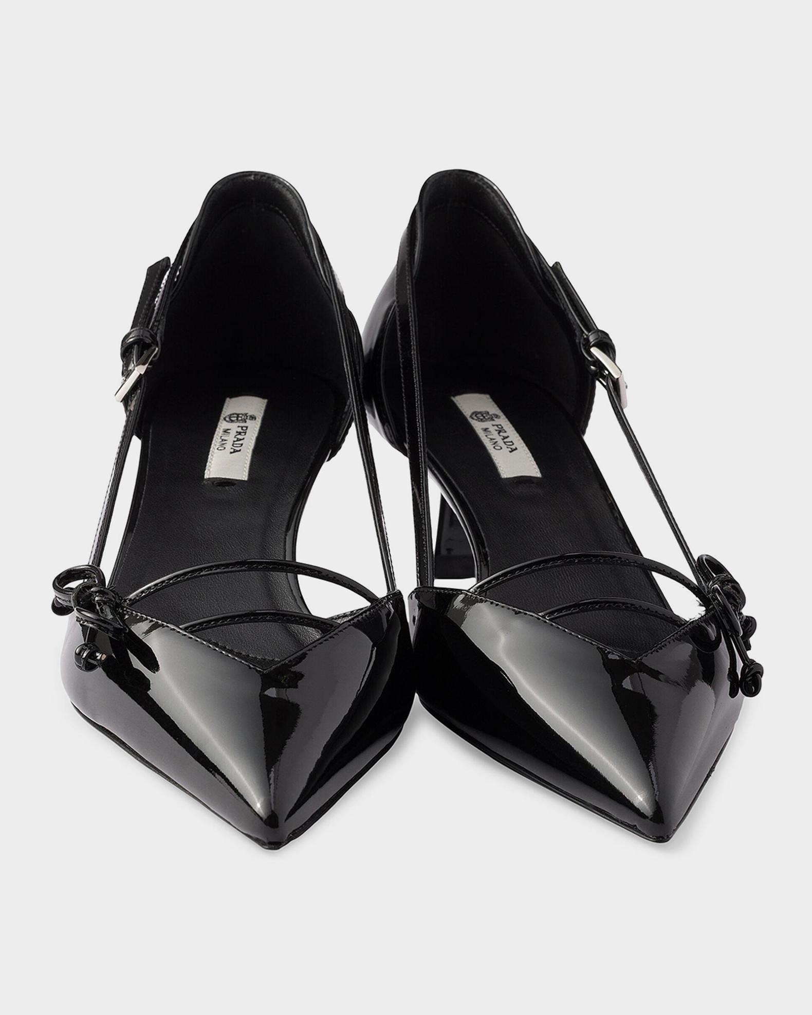 Prada Open Side Patent Leather Pumps | Neiman Marcus