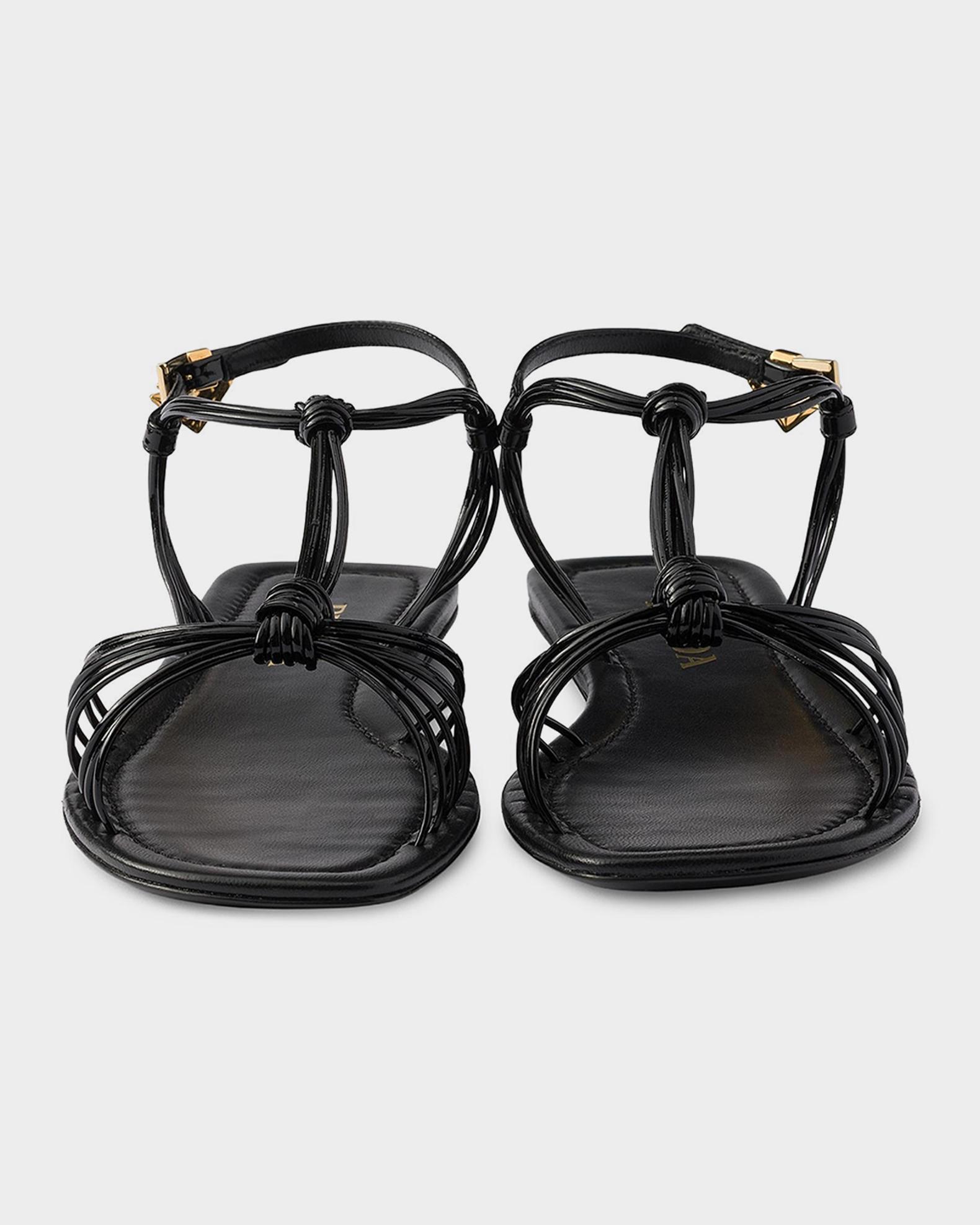 Prada Patent Leather Sandals | Neiman Marcus