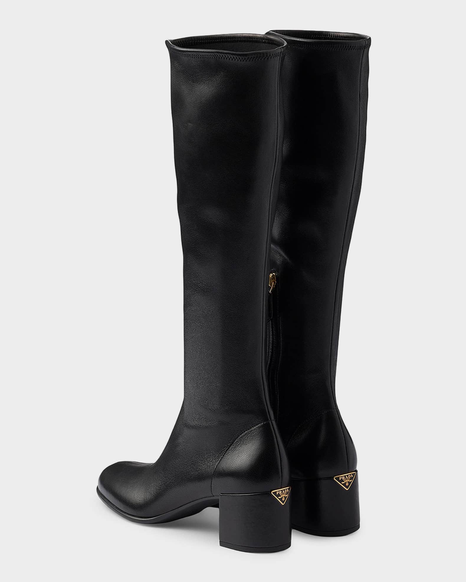 Prada Stretch Nappa Leather Boots | Neiman Marcus