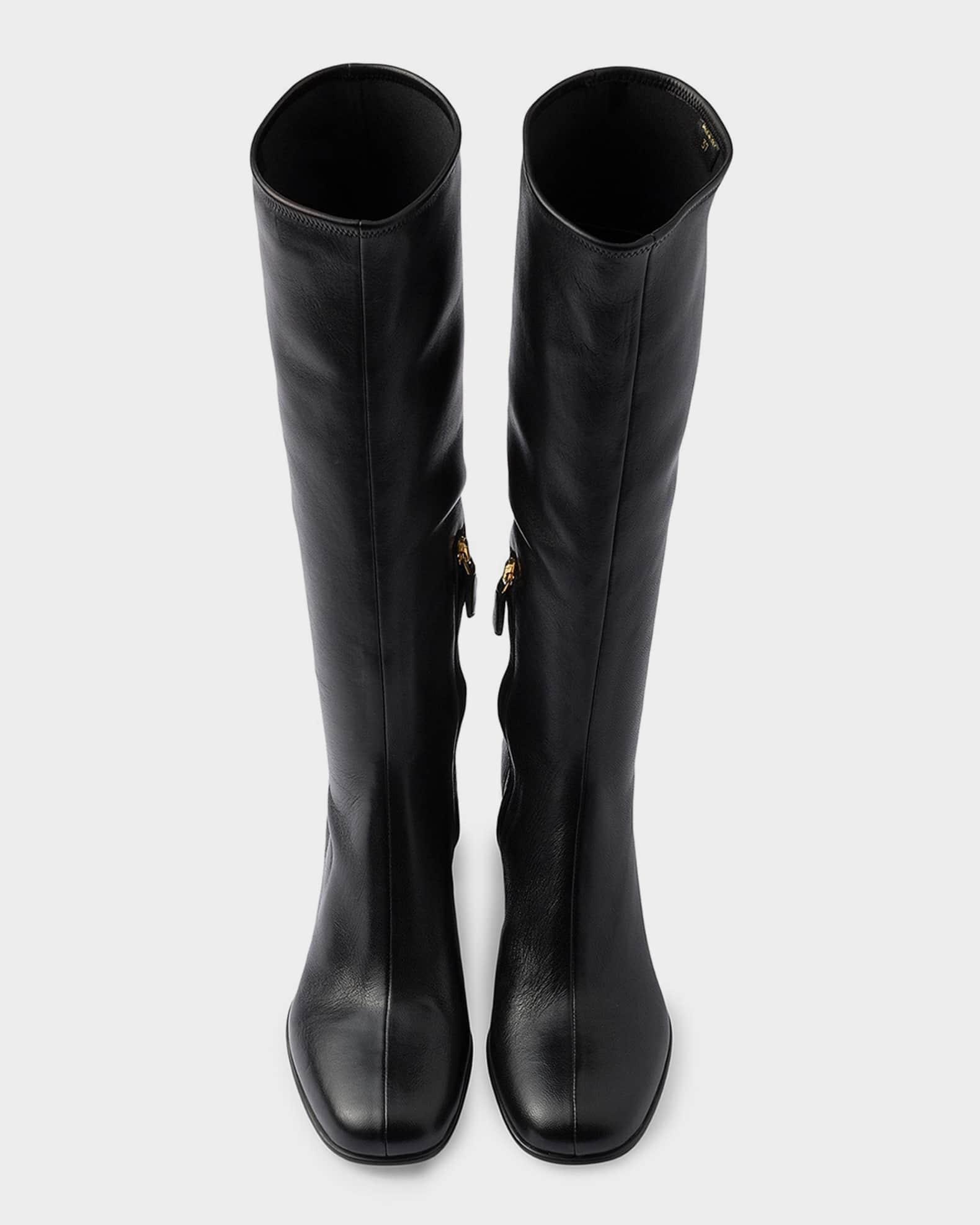 Prada Stretch Nappa Leather Boots | Neiman Marcus
