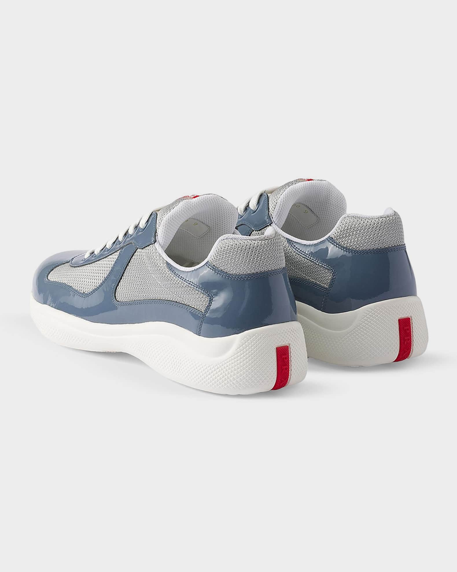 Men's America's Cup Patent Leather & Technical Fabric Sneakers