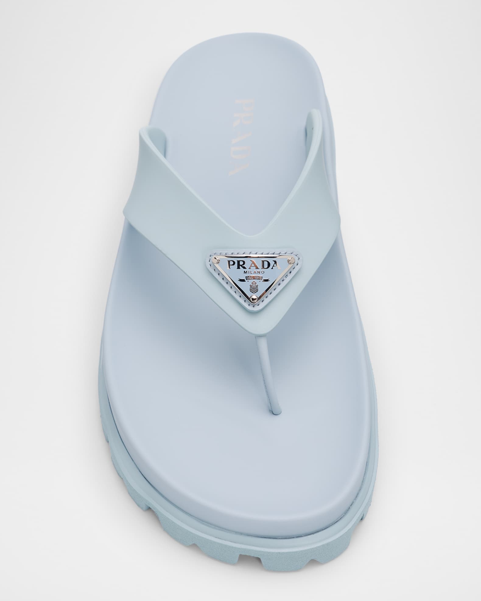 PRADA ミュール Prada Rubber Thong Sandals | Neiman Marcus