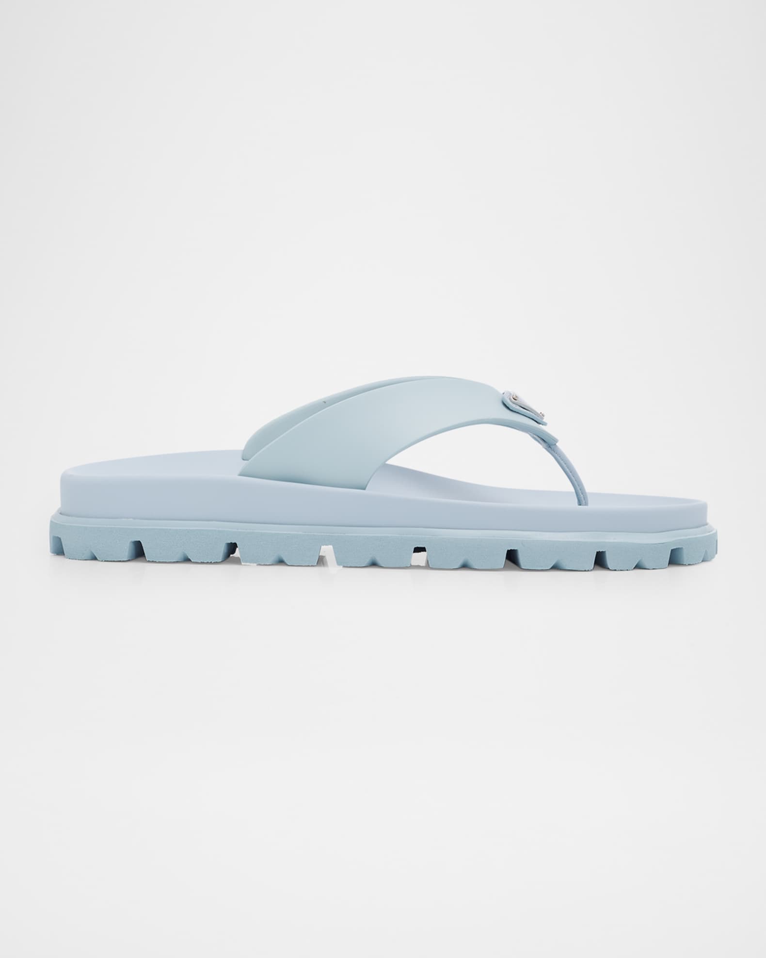 Prada Rubber Thong Sandals | Neiman Marcus