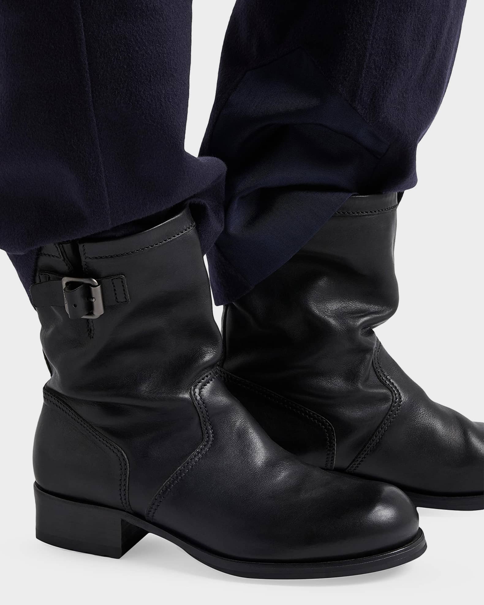 black and white store dresses Cordo Mid-Calf Boot – La Garçonne