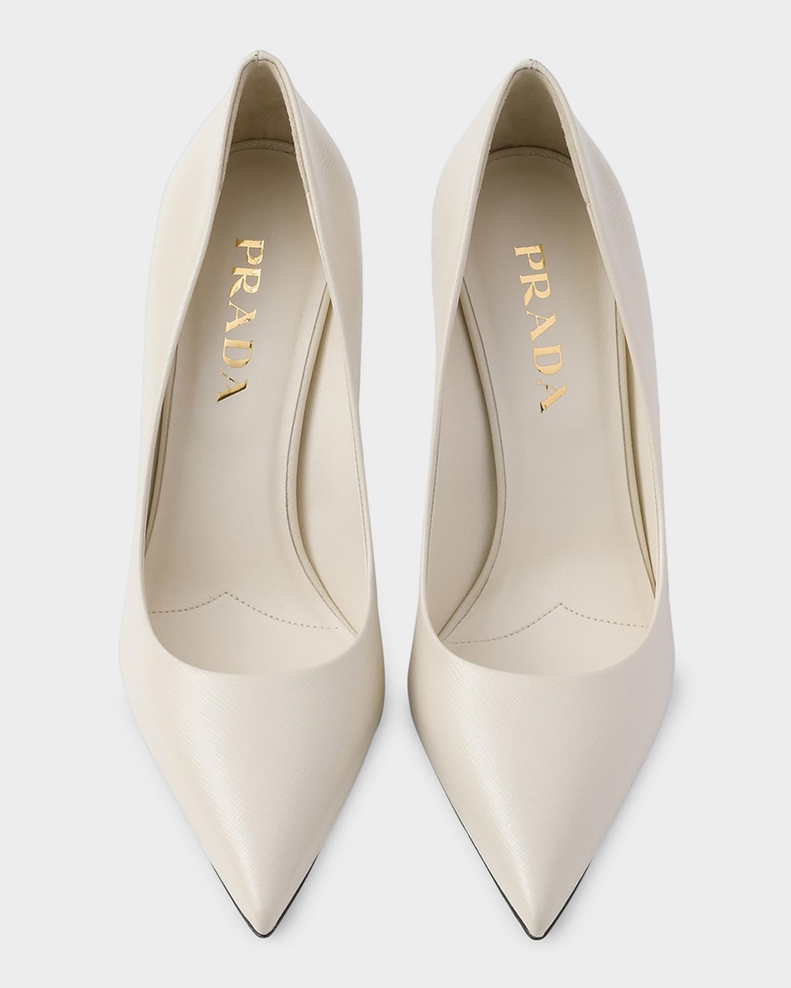 PRADA サフィアーノハイヒールパンプス 38.5 Prada 85mm Patent Saffiano Leather Pumps | Neiman Marcus
