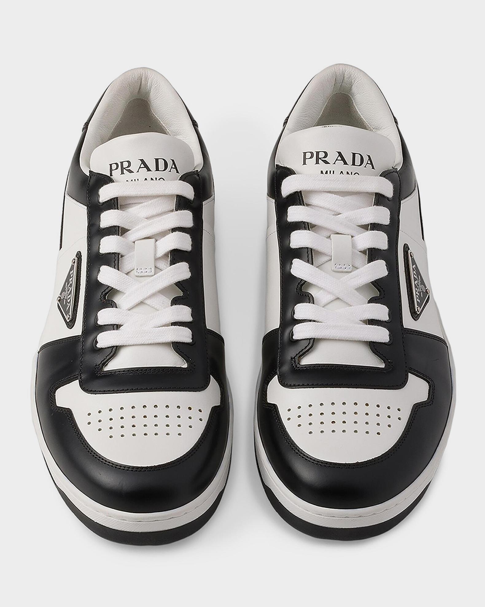 Prada Luxury Men\'s Prada Lace-up Shoes Sneakers leather contrast stitching luxury-men-prada-used-shoes-  main image 3