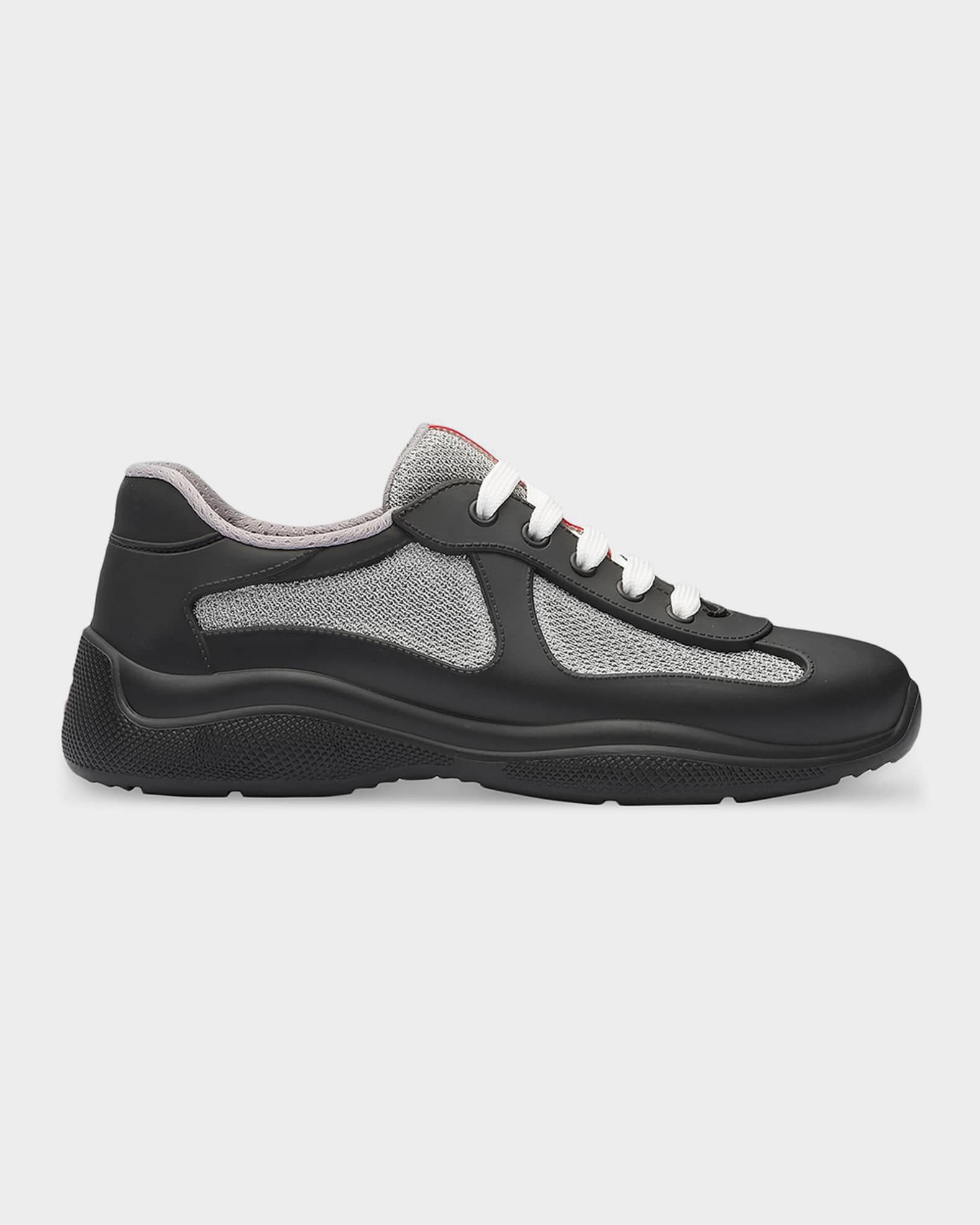 Prada America's Cup Soft Rubber & Bike Fabric Sneakers | Neiman Marcus