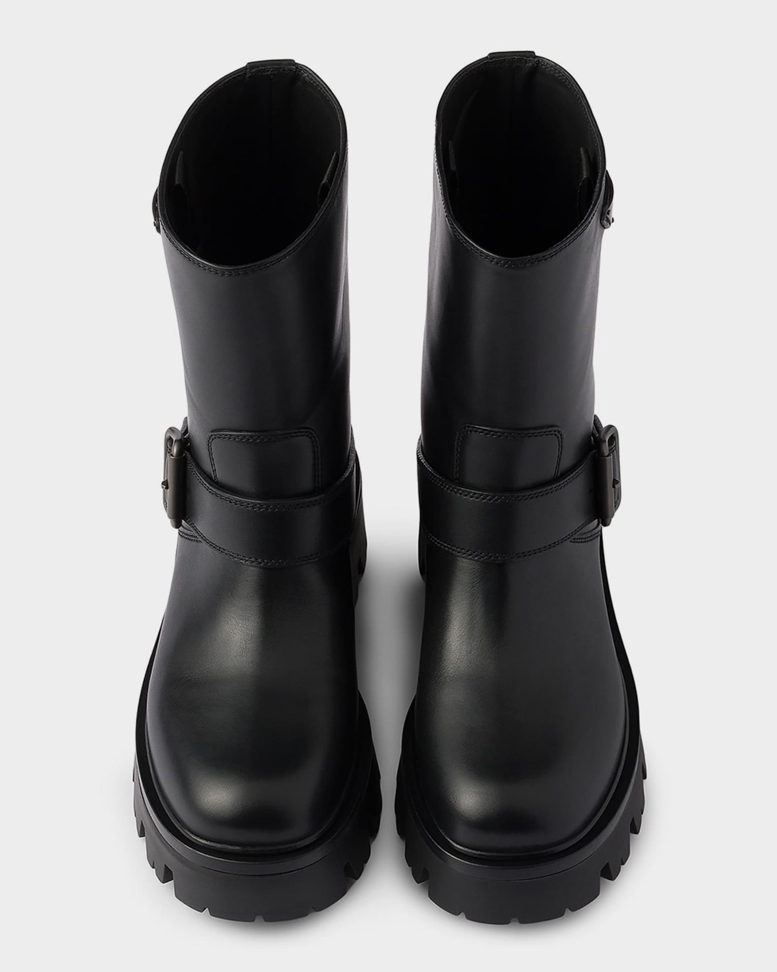 Prada Leather Biker Boots | Neiman Marcus