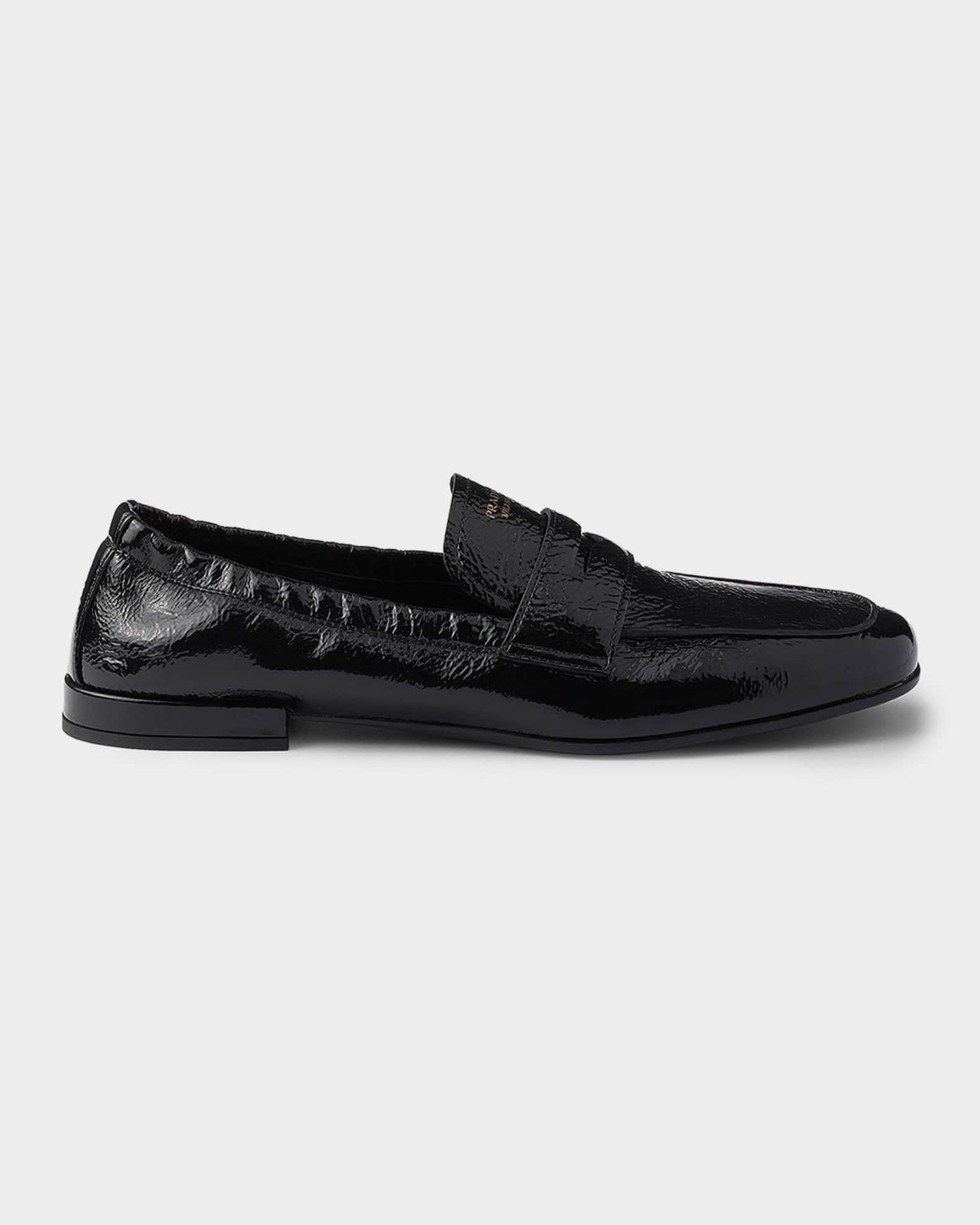 Prada Shuffle Patent Leather Loafers | Neiman Marcus