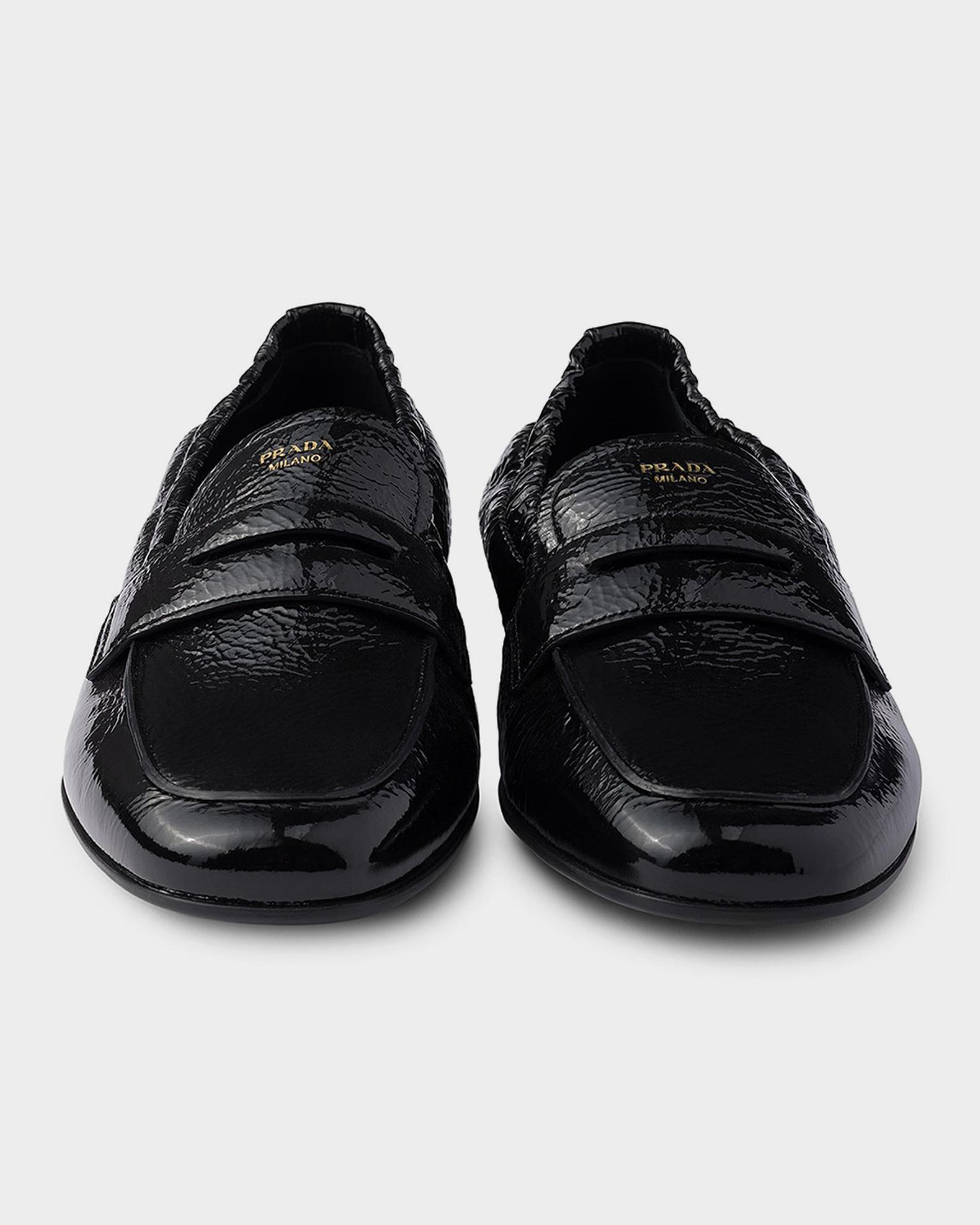 Prada unisex black patten leather loafers Black Monolith Patent Leather Loafers | PRADA main image 3