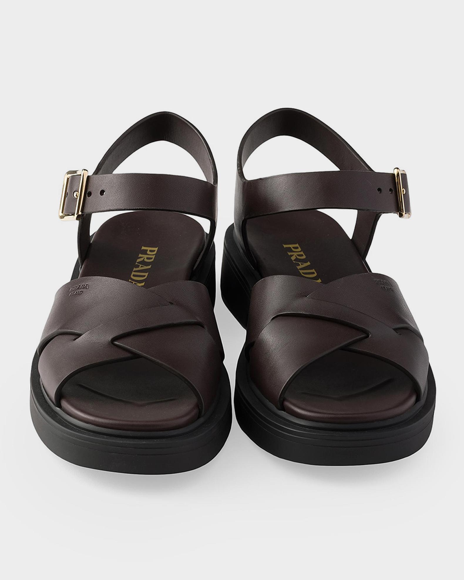 Prada Leather sandals (Unisex) Prada Leather Strappy Sandals Size 43 EU main image 2