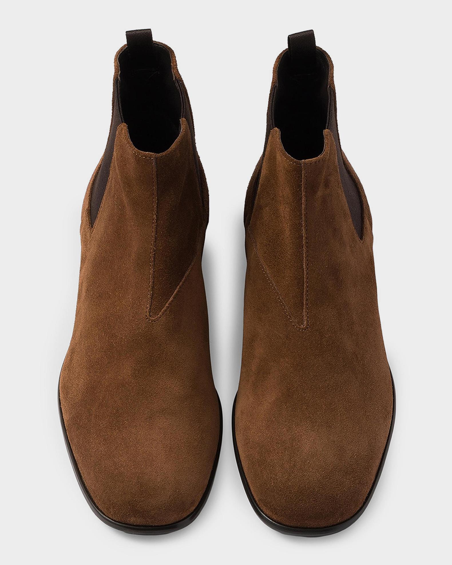 Prada Suede Chelsea Boots | Neiman Marcus