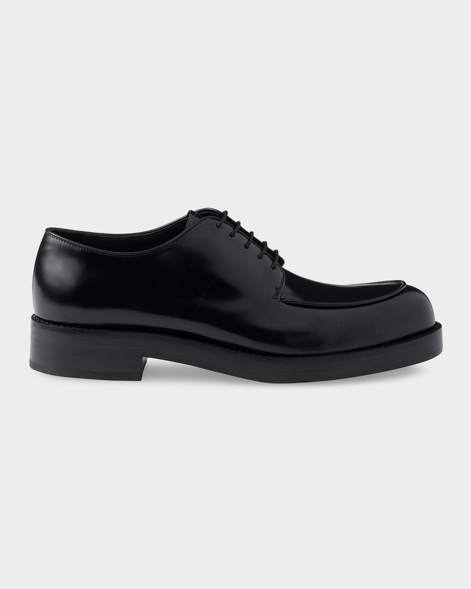 ブ*ナ様 プラダ PRADA / Brushed Leather Derby S Prada Men's Brushed Leather Derby Shoes | Neiman Marcus