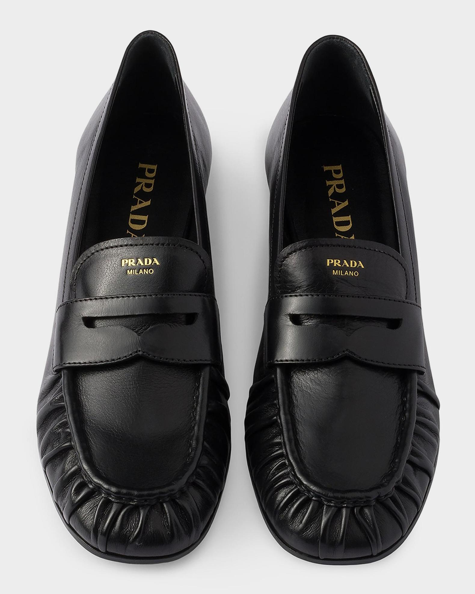 Prada 20mm Leather Loafers | Neiman Marcus