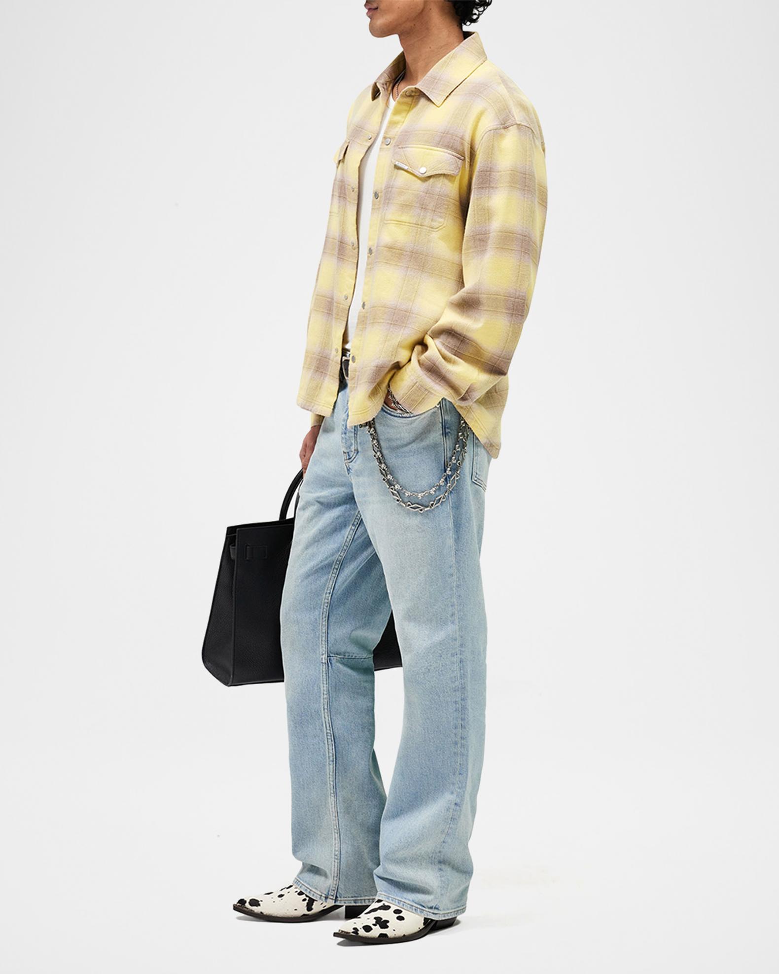 REPRESENT Men's Vintage Flannel Snap-Front Shirt | Neiman Marcus