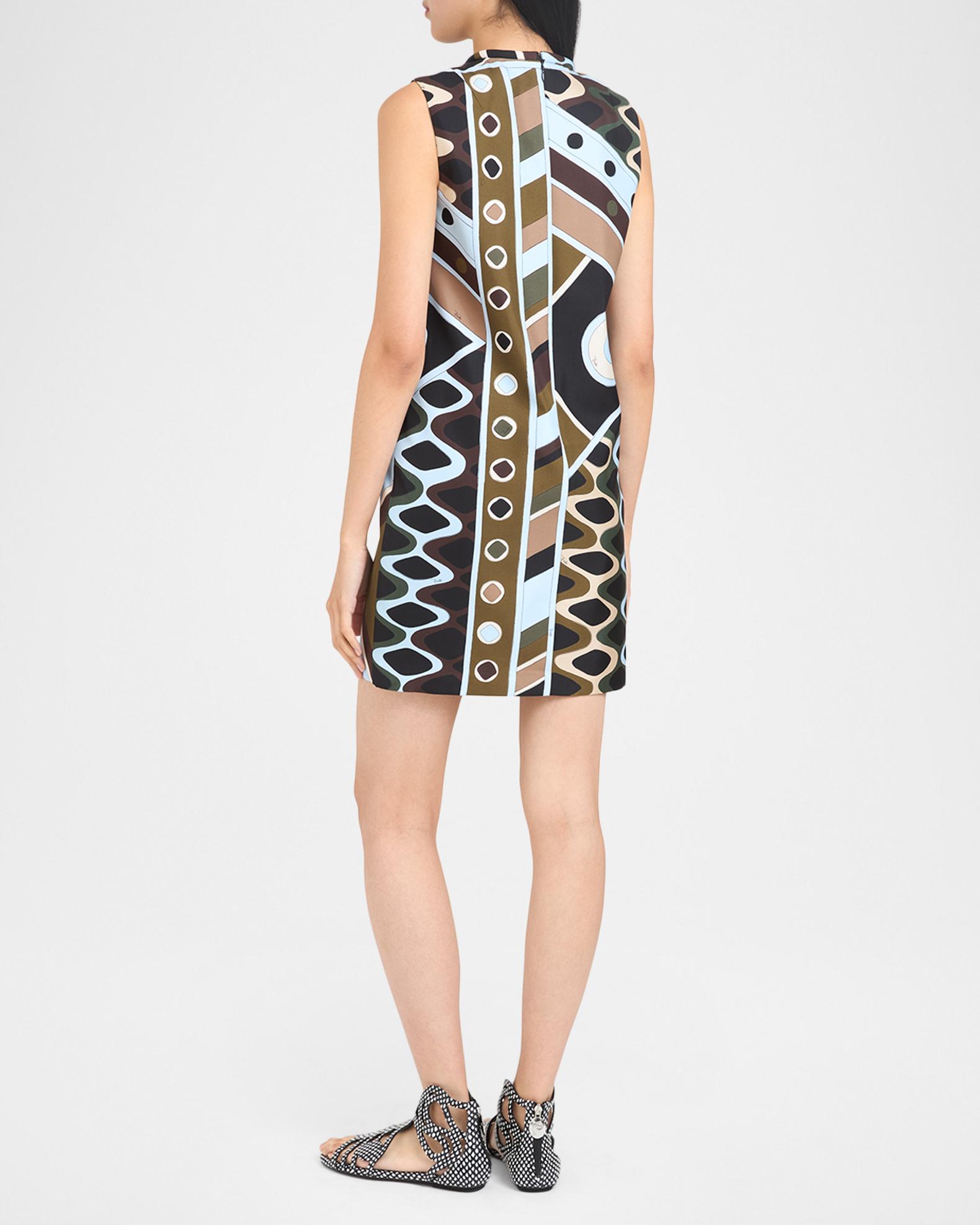 pucci silk mini dress 68346 auth EMILIO PUCCI magenta pink silk PRINTED MINI Dress 38 XS