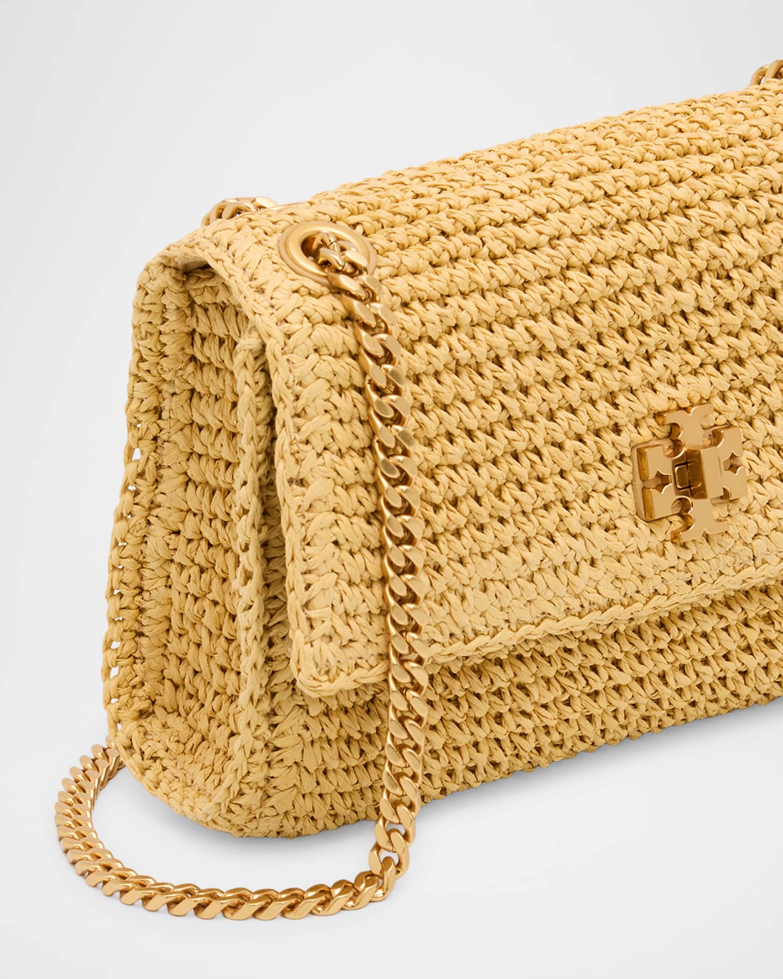 Tory Burch Kira Turnlock Mini Crochet Shoulder Bag | Neiman Marcus