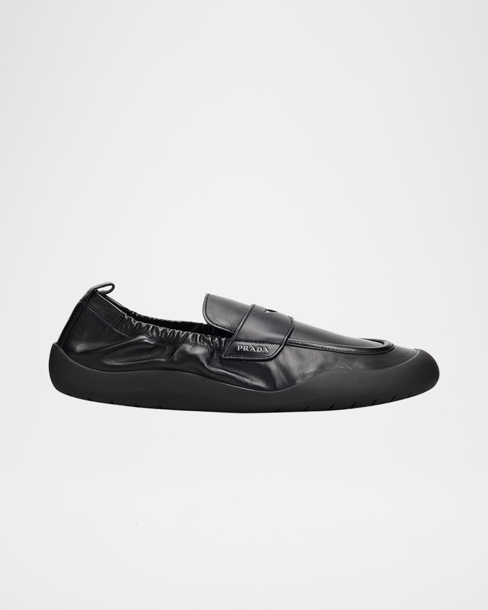 PRADA 21SS ベルクロ レザーシューズ 8.5 ブラック Prada Men's Speedrock Leather Rubber-Sole Penny Loafers | Neiman
