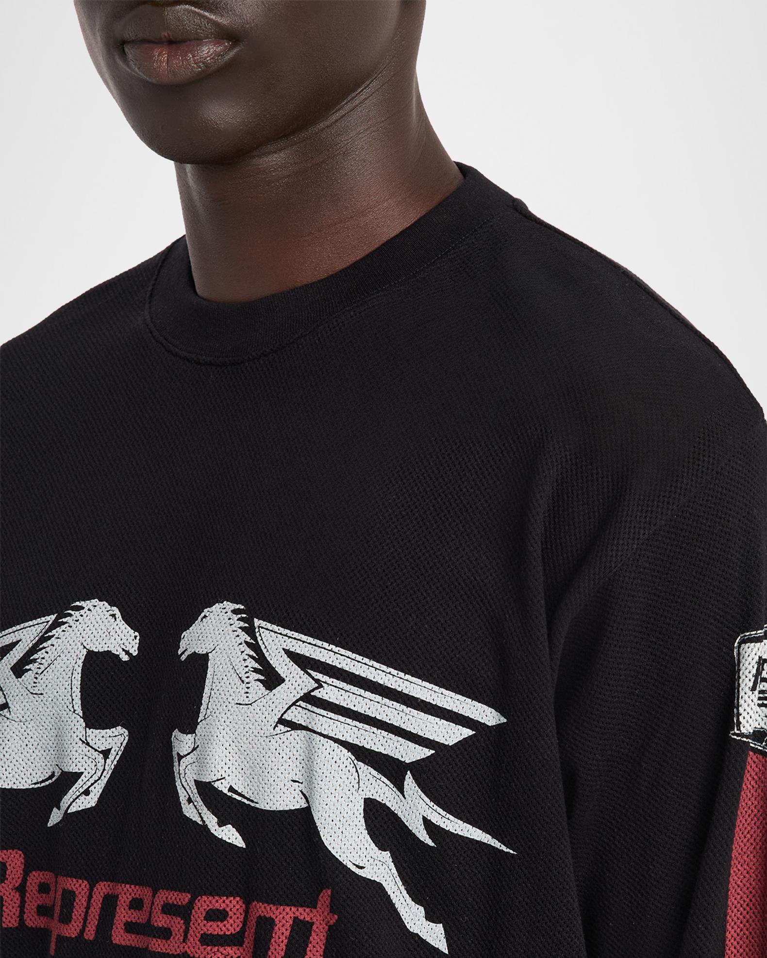 REPRESENT Men's Mesh Pegasus Cotton Long-Sleeve T-Shirt | Neiman Marcus
