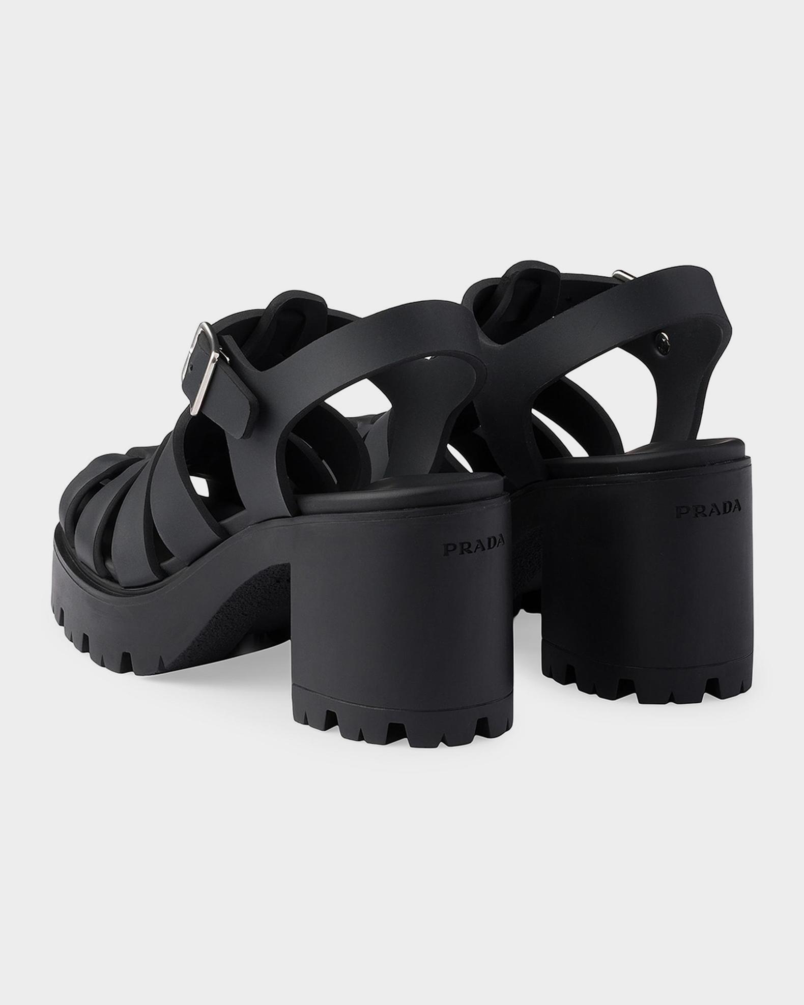 Prada Monolith Rubber Platform Sandals | Neiman Marcus