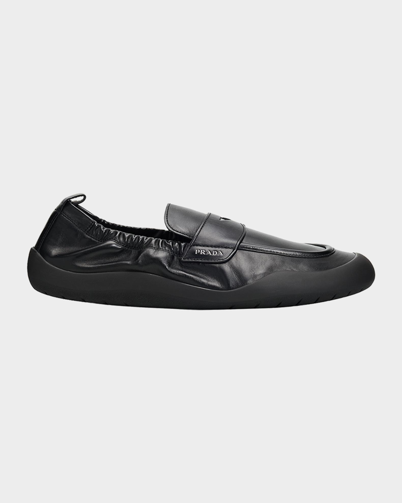 Prada Men's Speedrock Leather Penny Loafers | Neiman Marcus