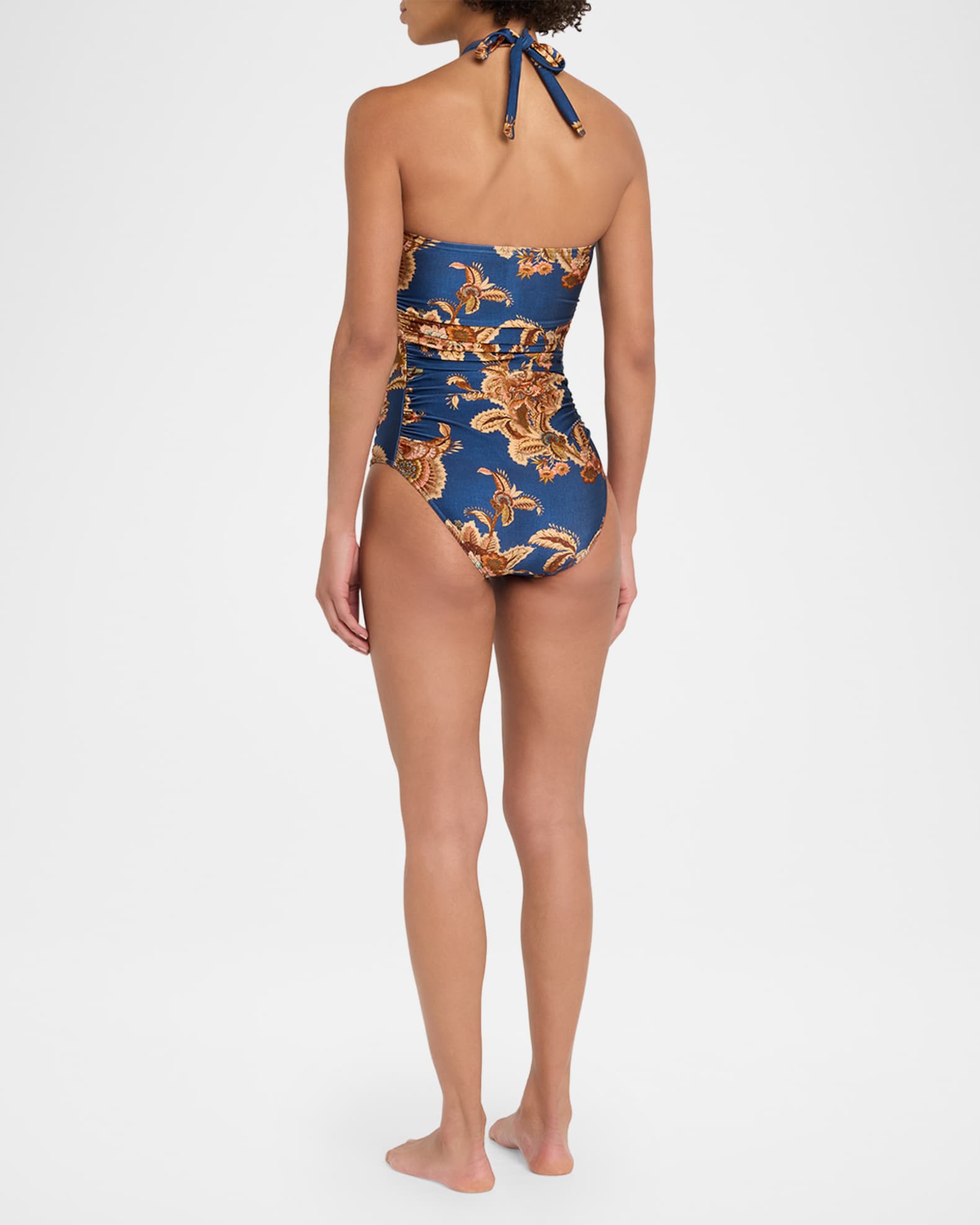 Zimmermann Aster Wide Link One-Piece Swimsuit | Neiman Marcus