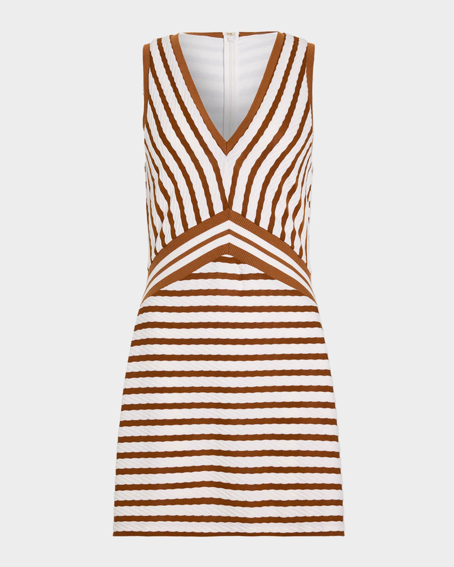 Ramy Brook Marta Striped Knit Mini Dress | Neiman Marcus
