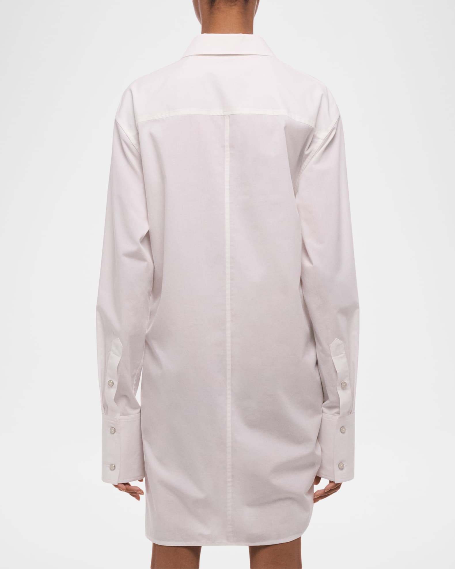 helmut lang oversized shirt dress Helmut Lang Oversized Shirt Dress - White