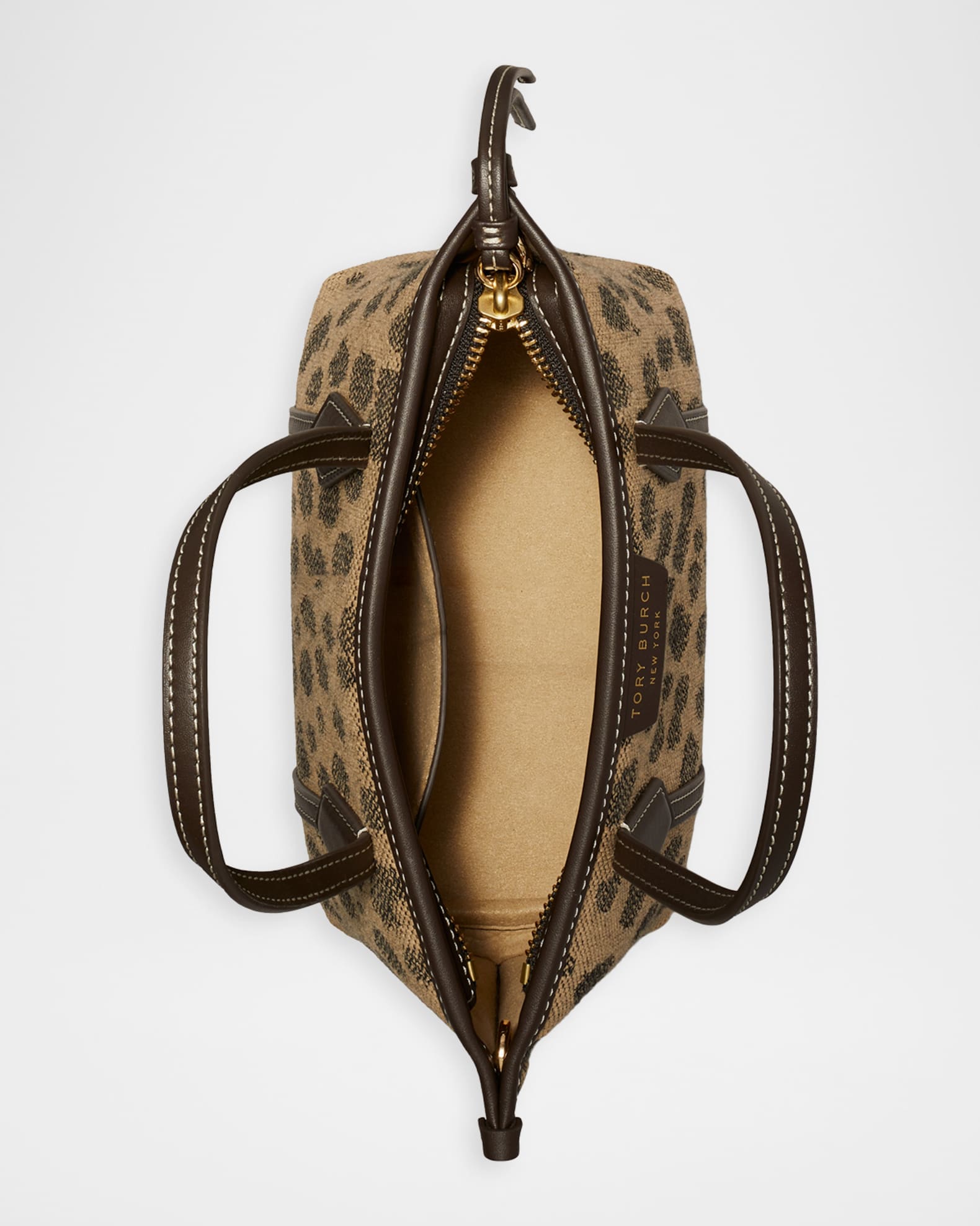 Tory Burch Perry Mini Jacquard Canvas Tote Bag | Neiman Marcus
