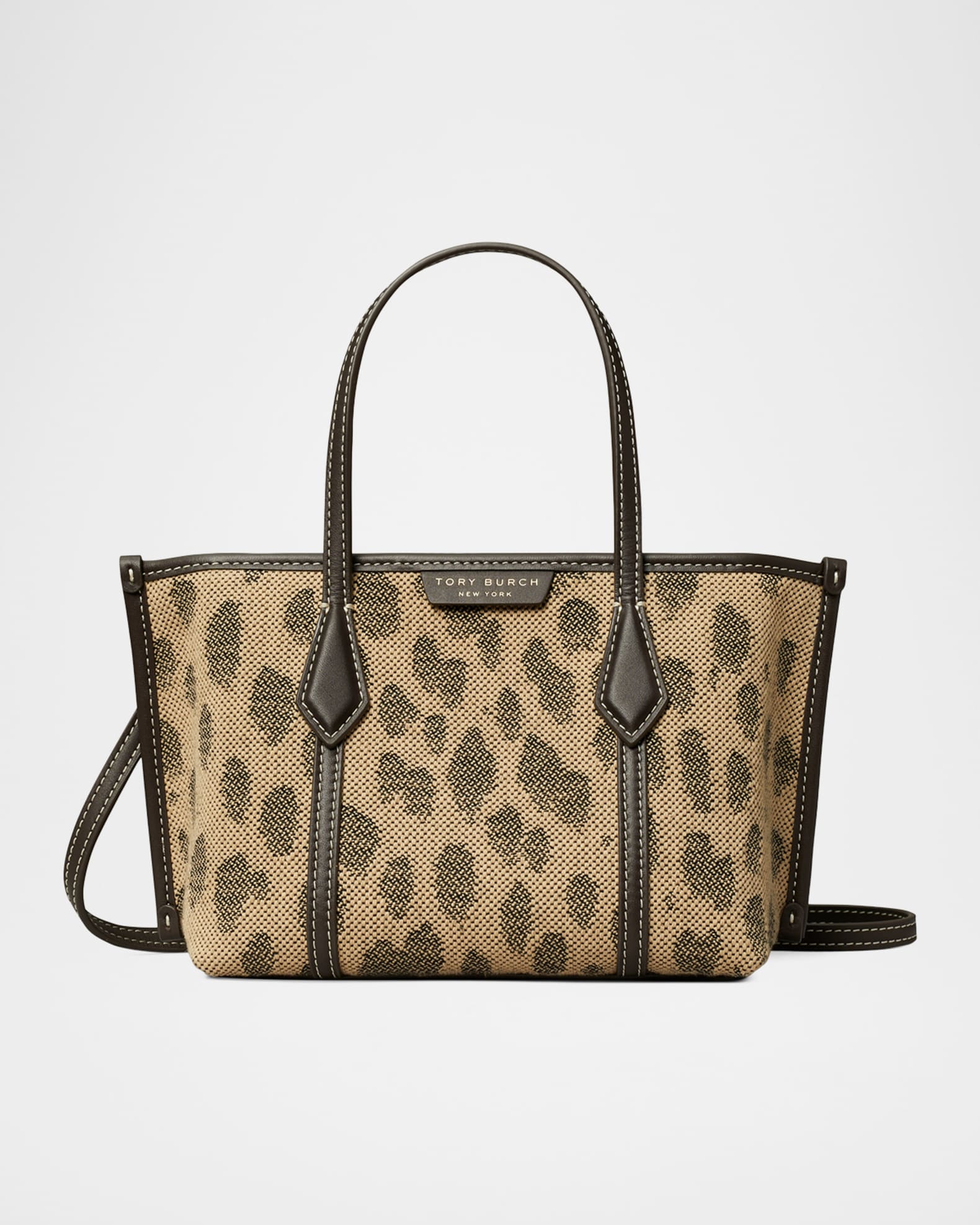 TORY BURCH トートバッグ カモフラージュ 迷彩柄 肩がけ f930 Tory Burch Perry Mini Jacquard Canvas Tote Bag | Neiman Marcus