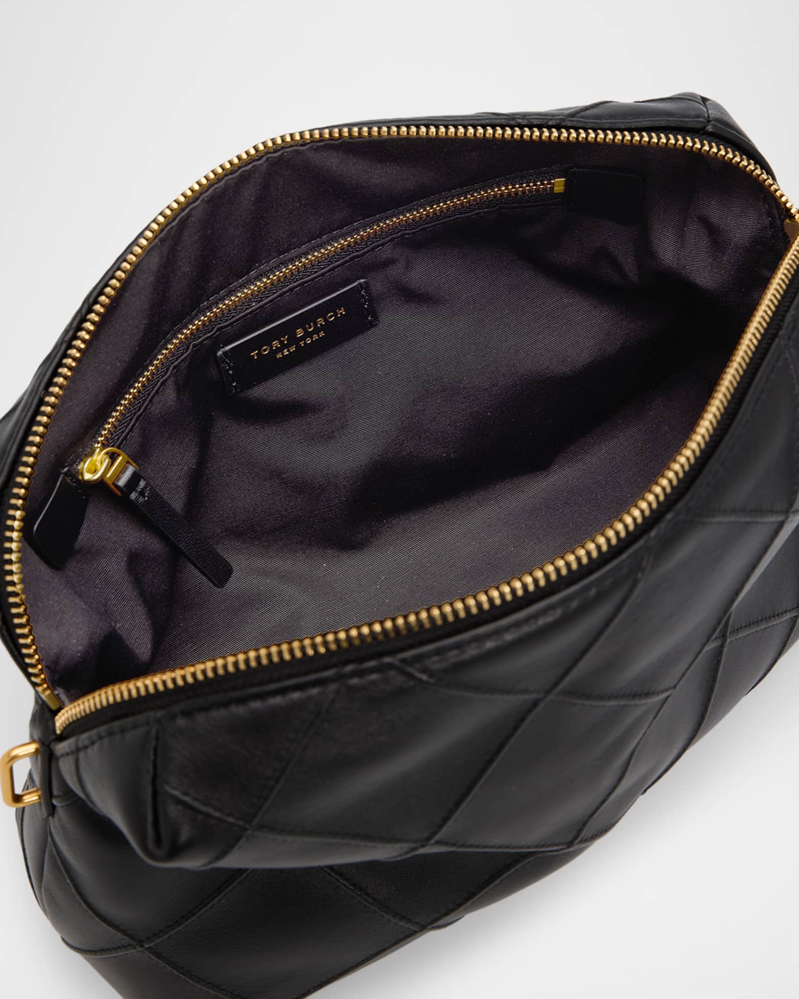 Tory Burch Fleming Large Quilted Leather Soft Pouch Bag | Neiman