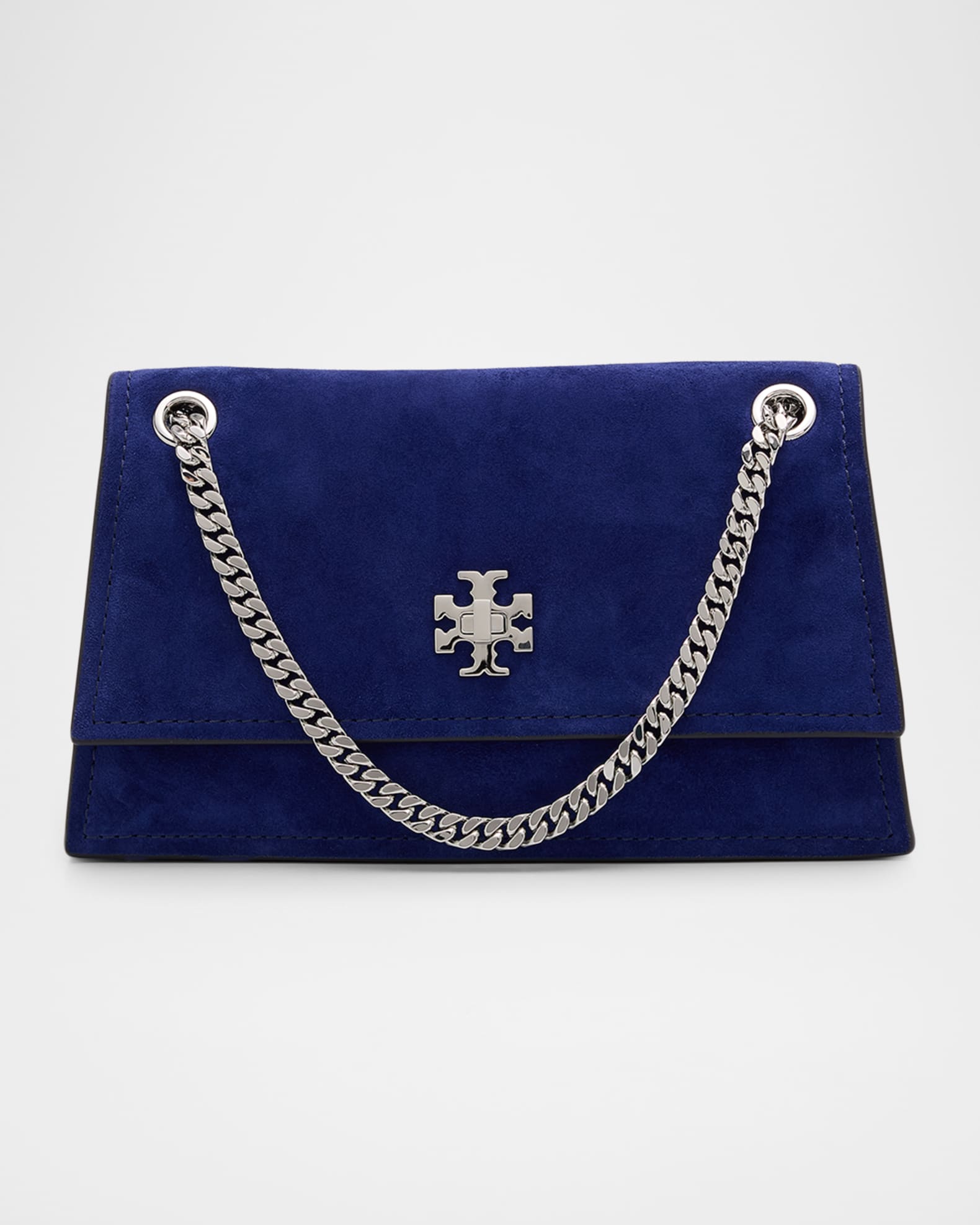 Tory Burch Kira Turnlock Suede Convertible Shoulder Bag | Neiman